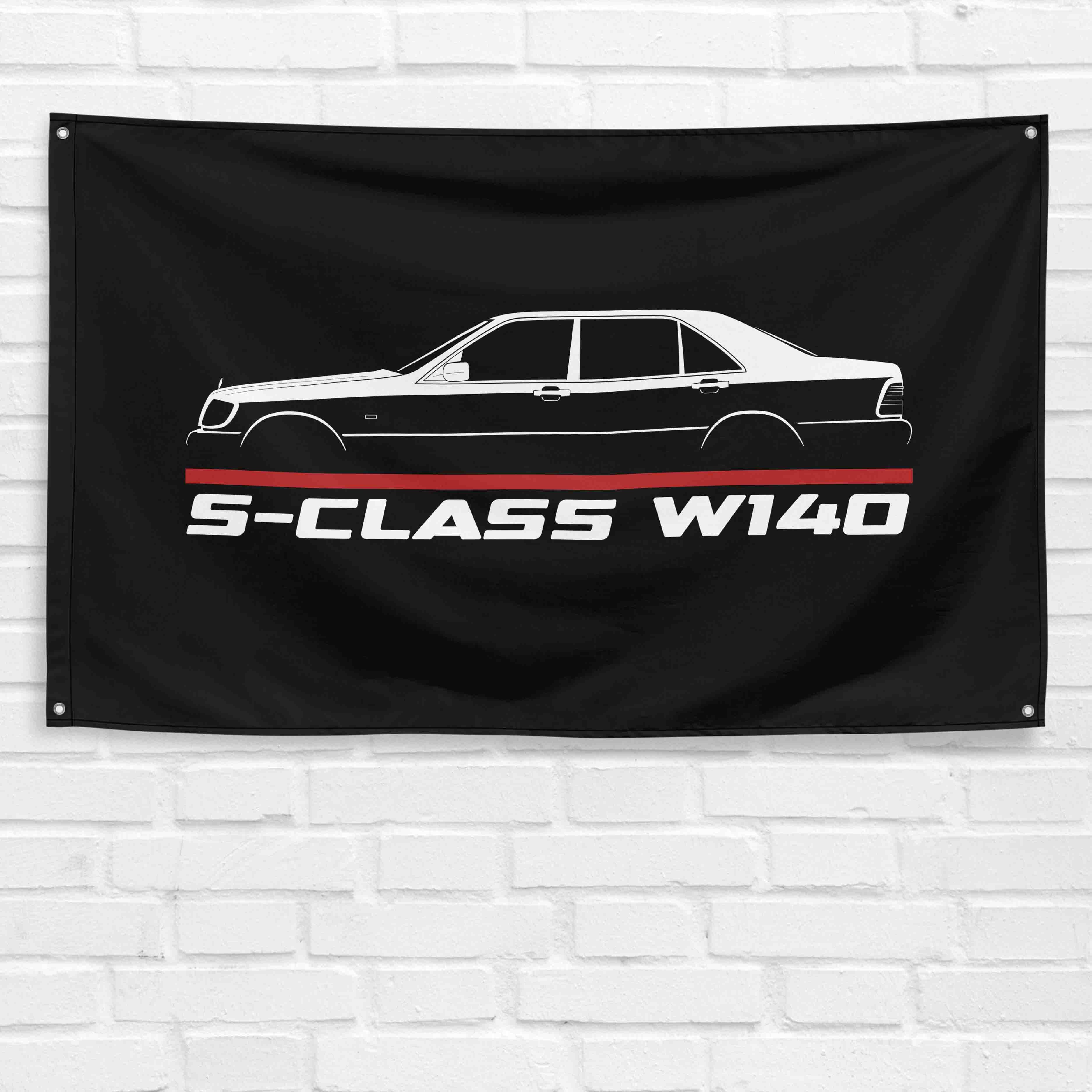 S-Class W140 1990-1998 3x5 ft Flag Garage Wall Decor Birthday Gift Banner