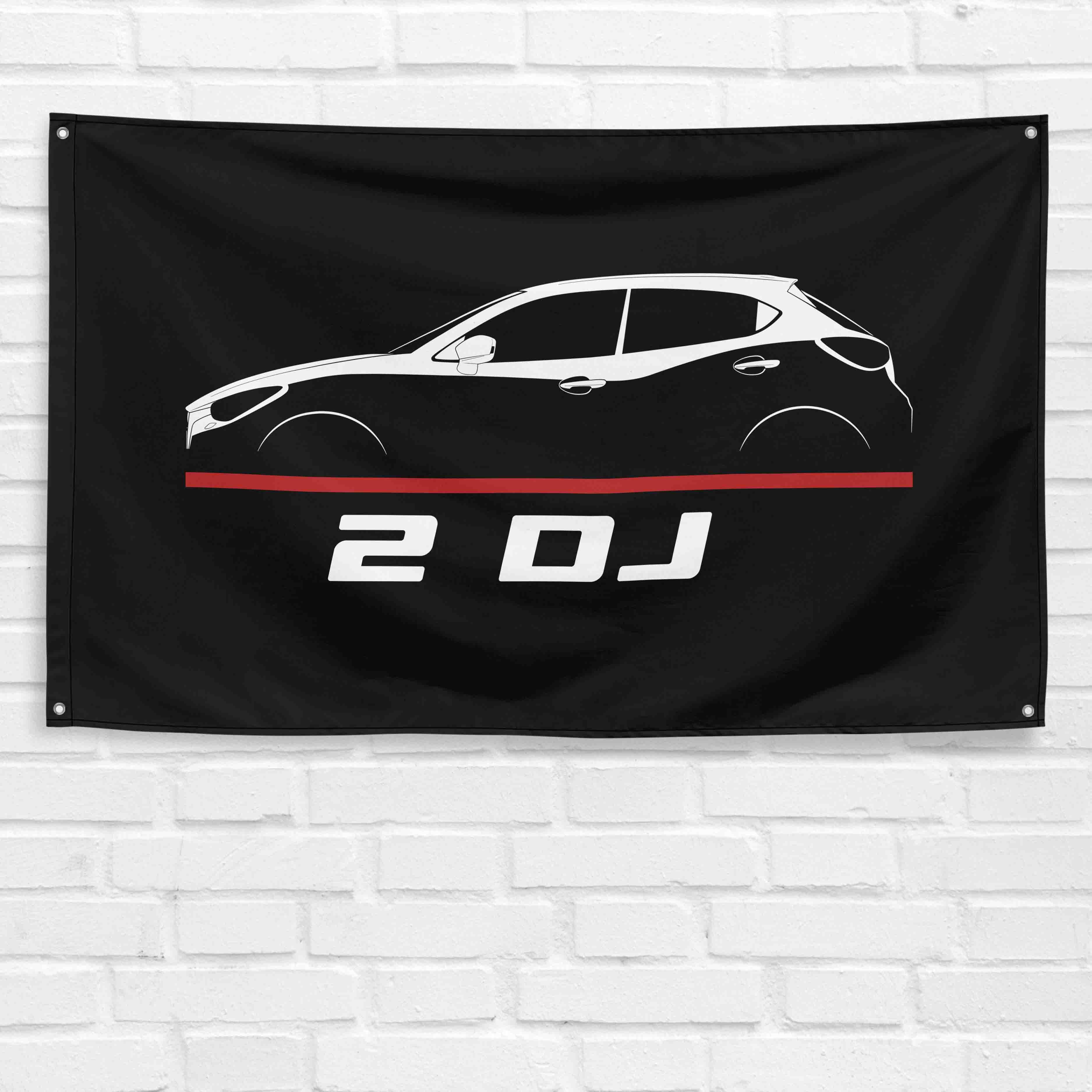 2 DJ 2014-2020 3x5 ft Flag Garage Wall Decor Birthday Gift Banner