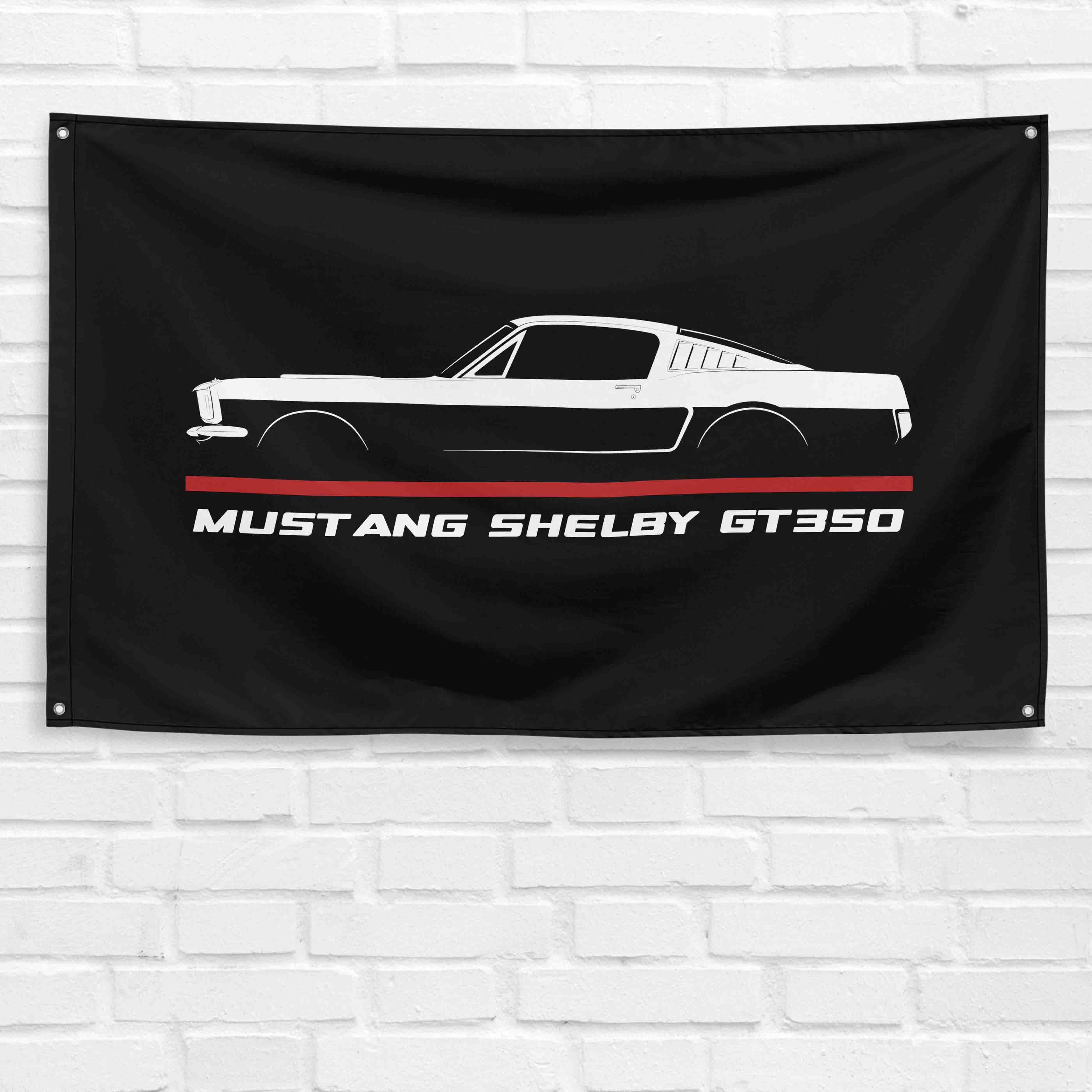 Mustang Shelby GT350 1965-1966 3x5 ft Flag Garage Wall Decor Banner
