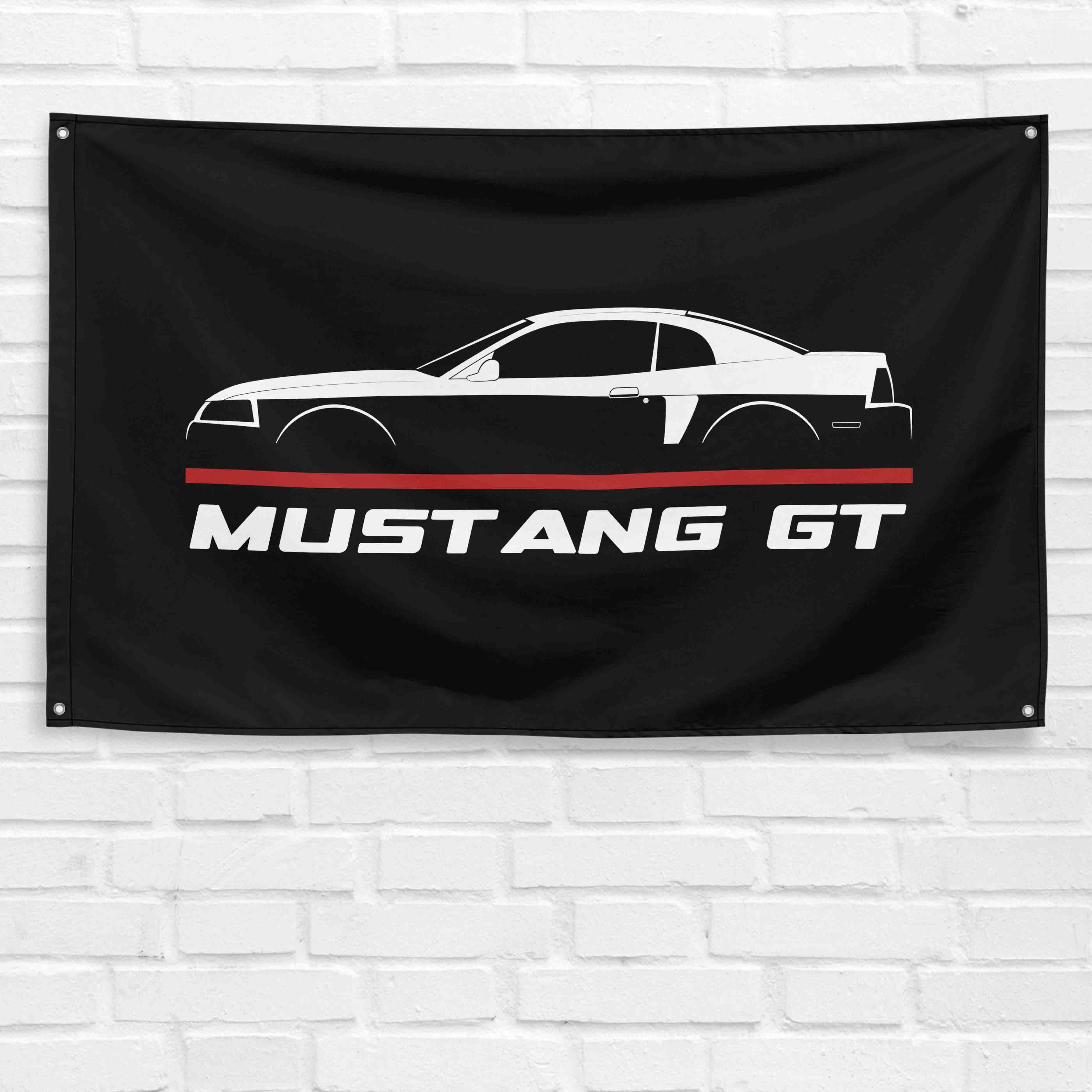 Mustang GT 2000-2004 3x5 ft Flag Garage Wall Decor Birthday Gift Banner