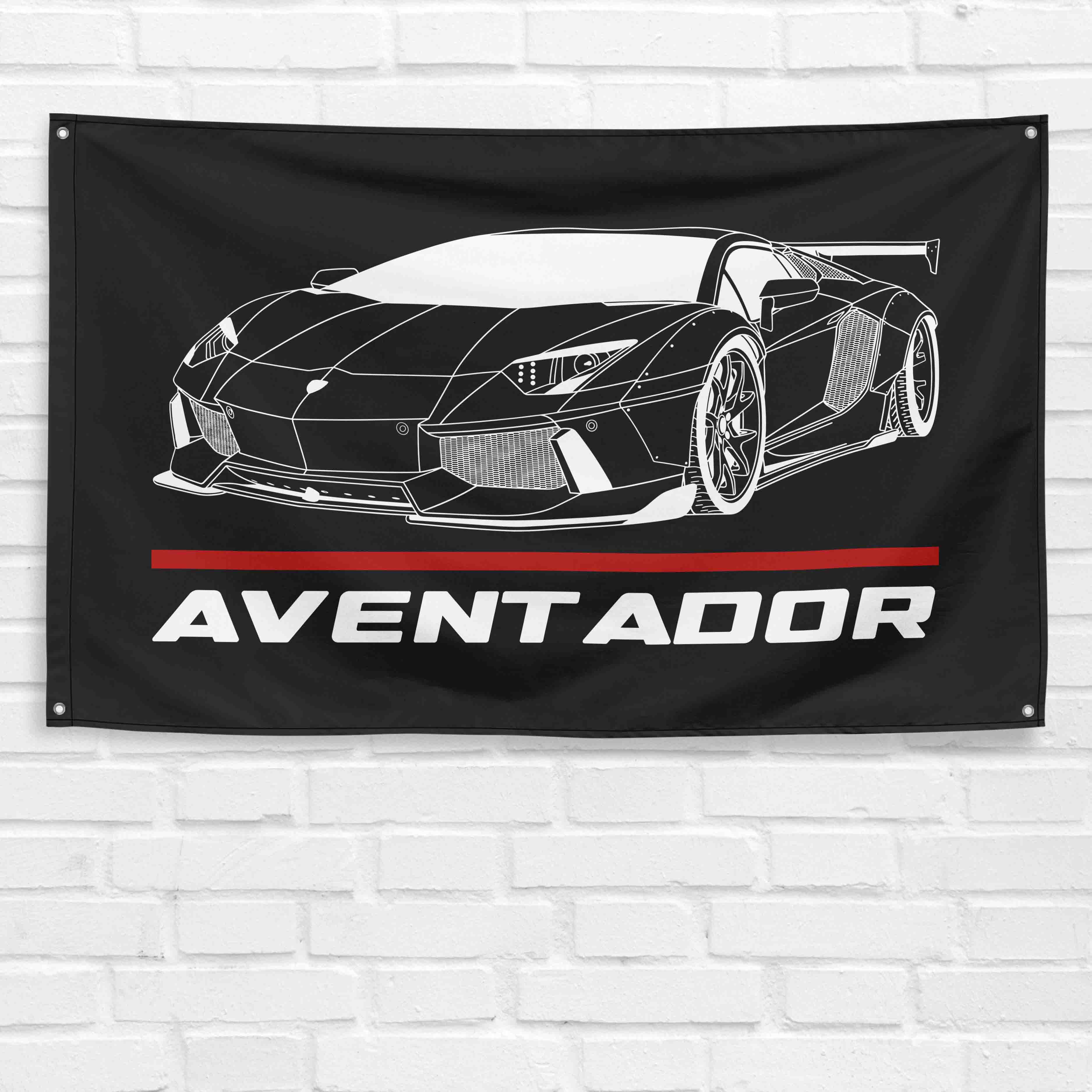 Aventador Liberty Walk 3x5 ft Flag Garage Wall Decor Birthday Gift Banner