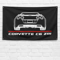 Corvette C6 ZR1 3x5 ft Flag Garage Wall Decor Birthday Gift Banner