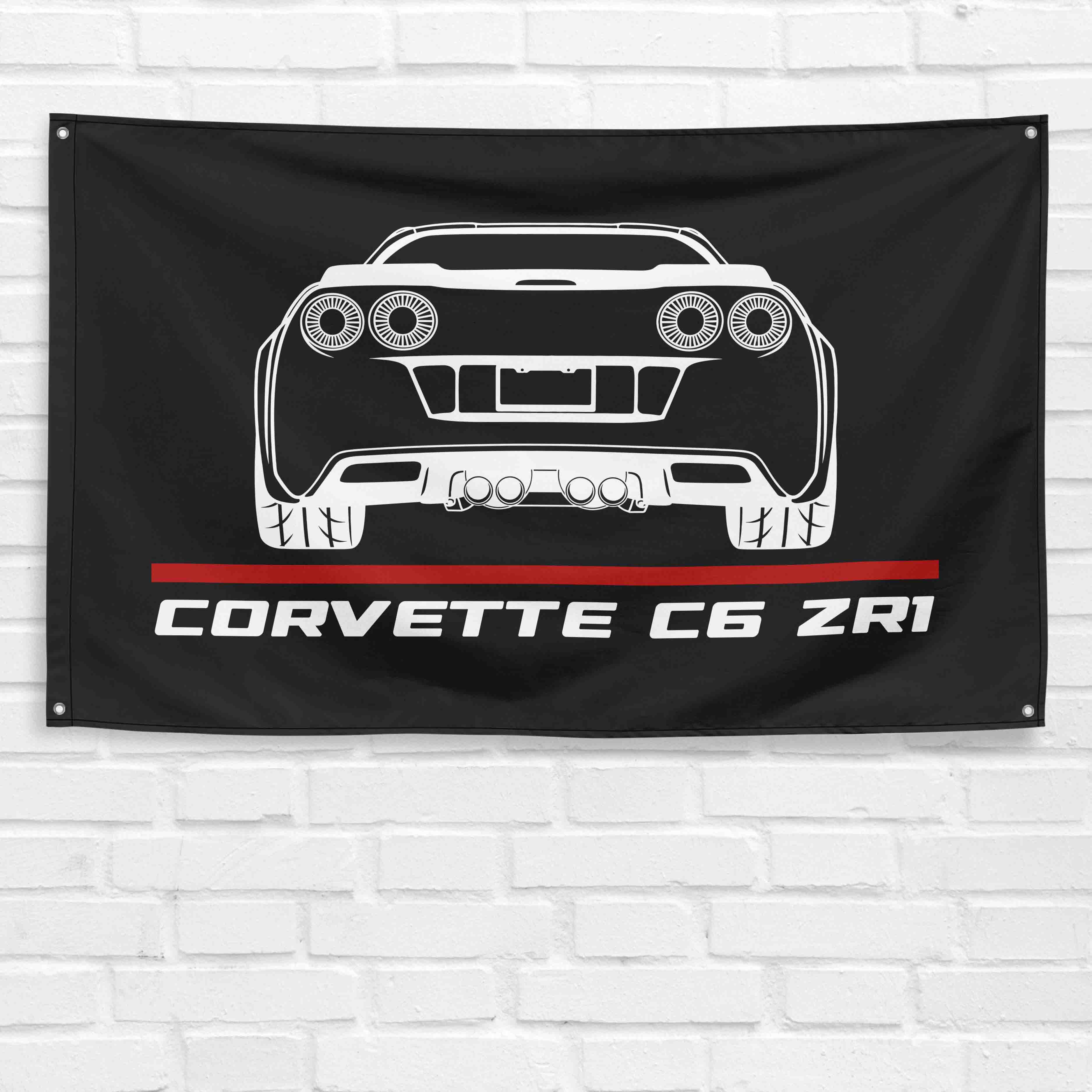 Corvette C6 ZR1 3x5 ft Flag Garage Wall Decor Birthday Gift Banner