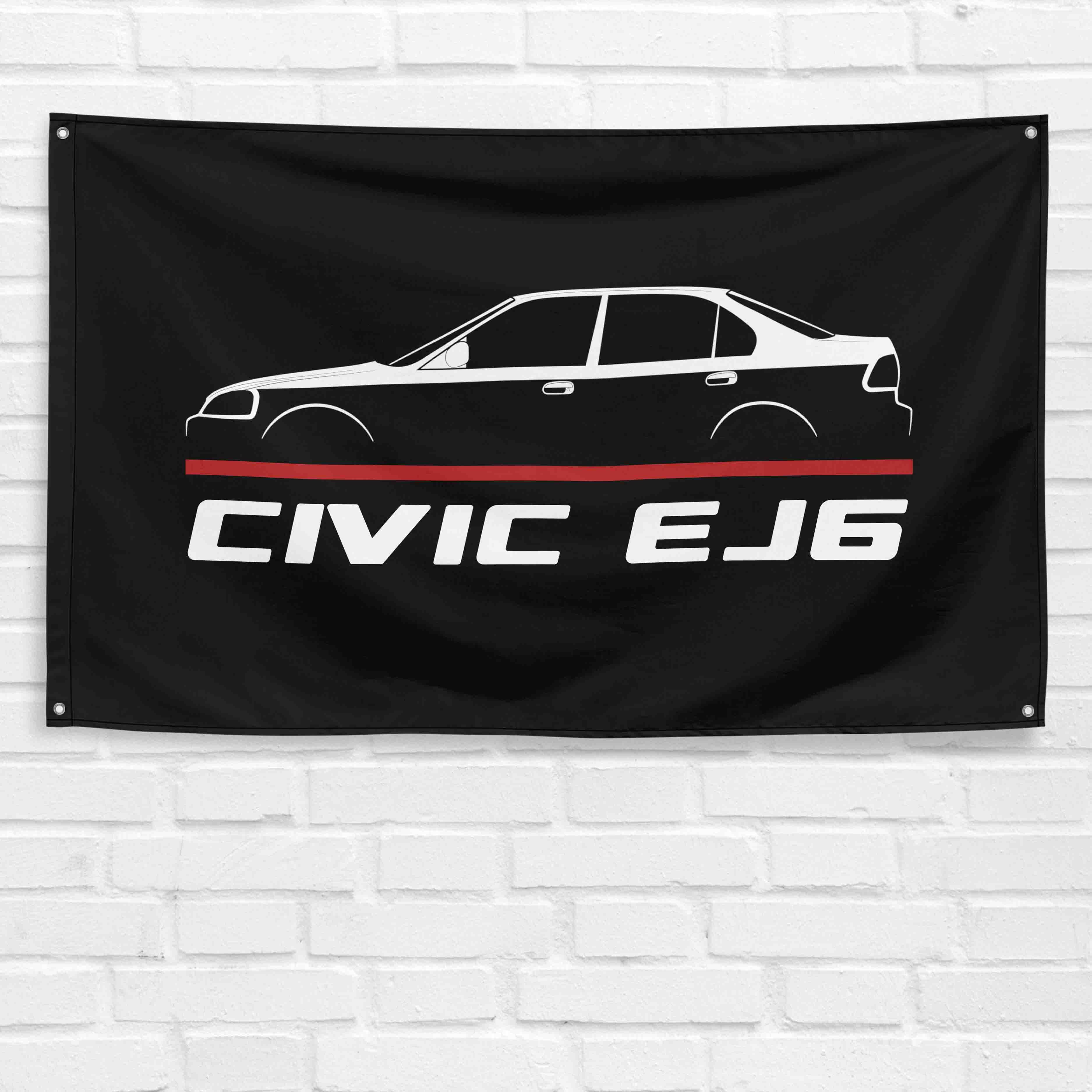 Civic EJ6 1996-2000 3x5 ft Flag Garage Wall Decor Birthday Gift Banner