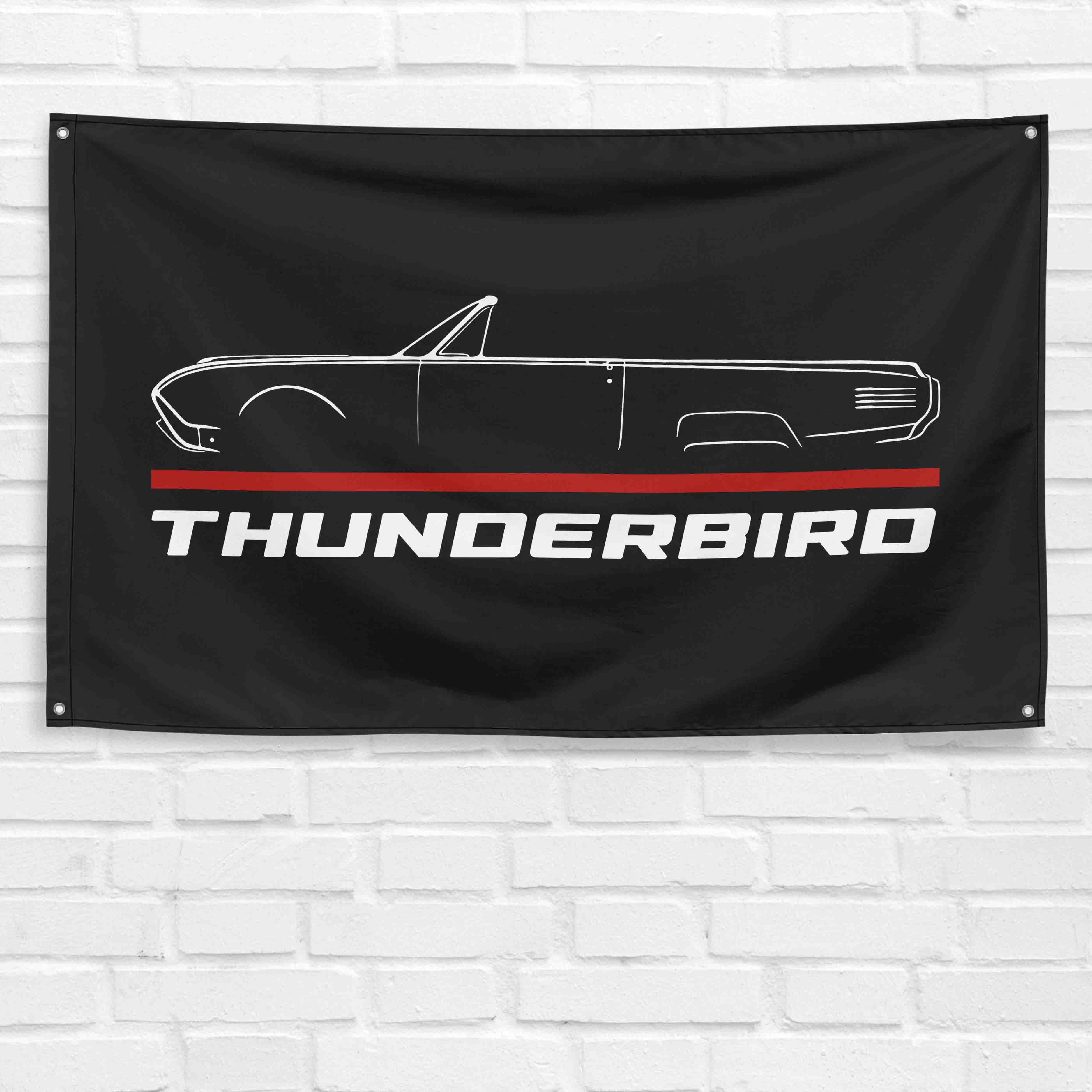 Thunderbird T-Bird 1961 3x5 ft Flag Garage Wall Decor Birthday Gift Banner