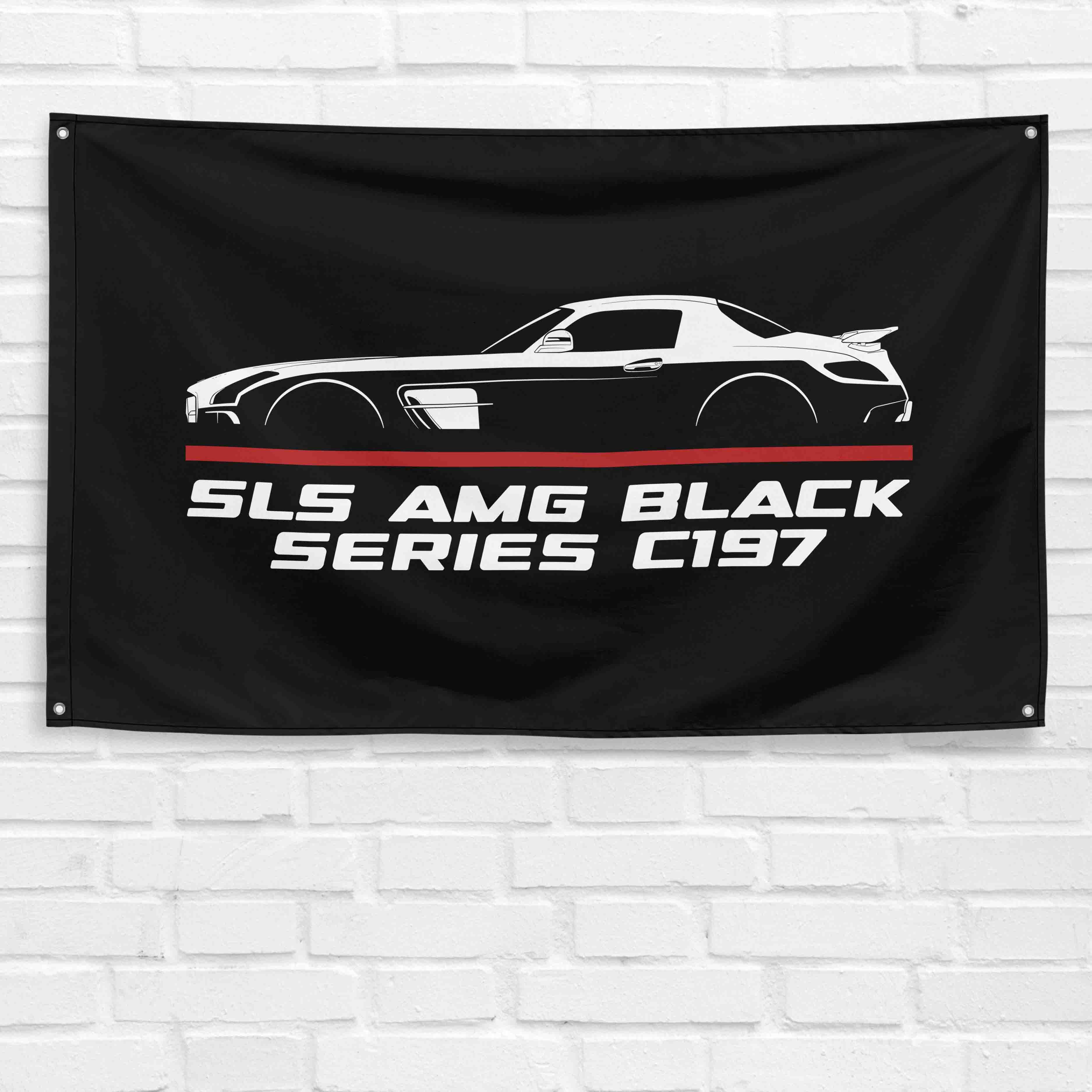 SLS AMG Black Series C197 2013-2020 3x5 ft Flag Garage Wall Decor Banner