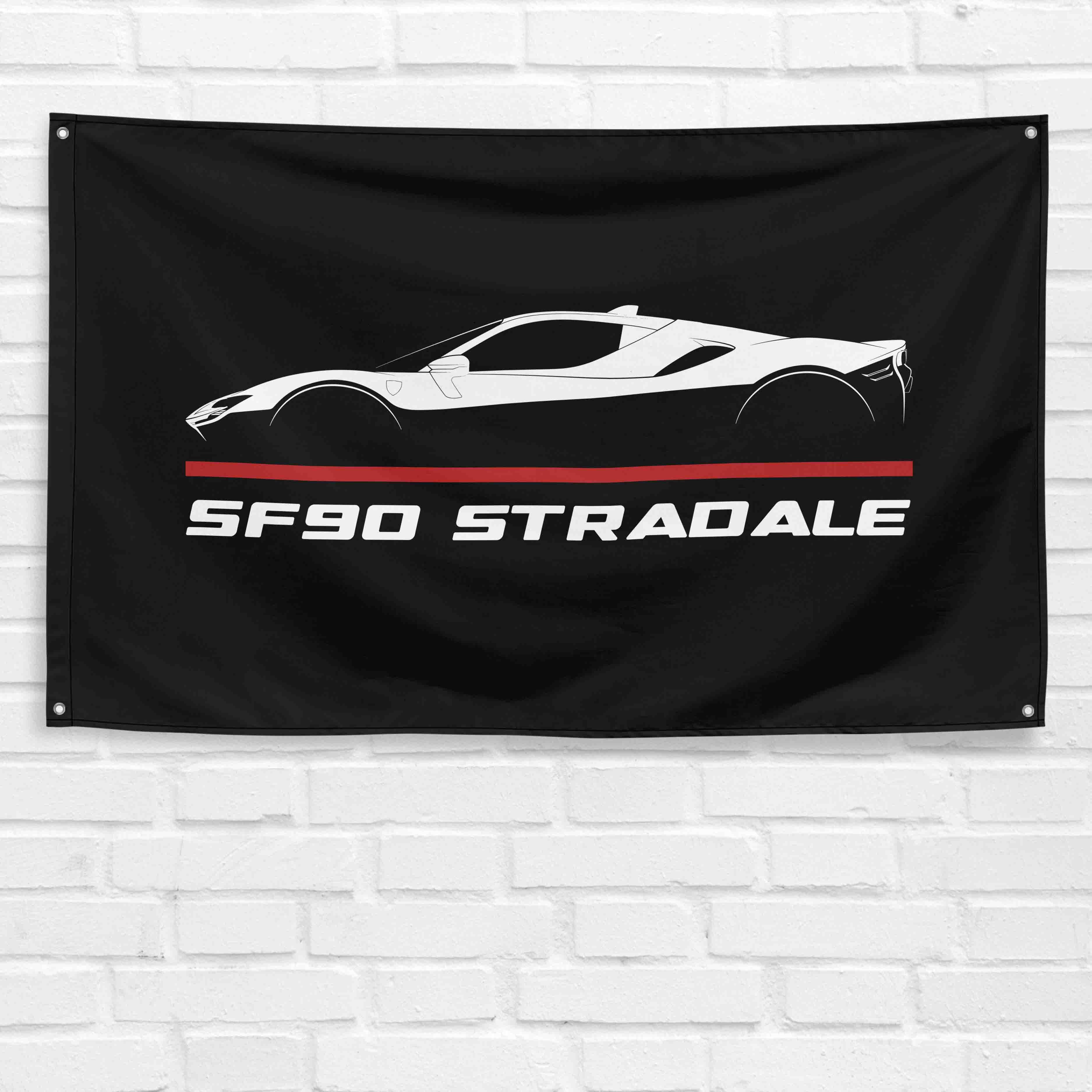 SF90 Stradale 2009-2022 3x5 ft Flag Garage Wall Decor Birthday Gift Banner