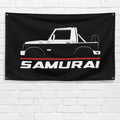 Samurai 1990-1998 3x5 ft Flag Garage Wall Decor Birthday Gift Banner