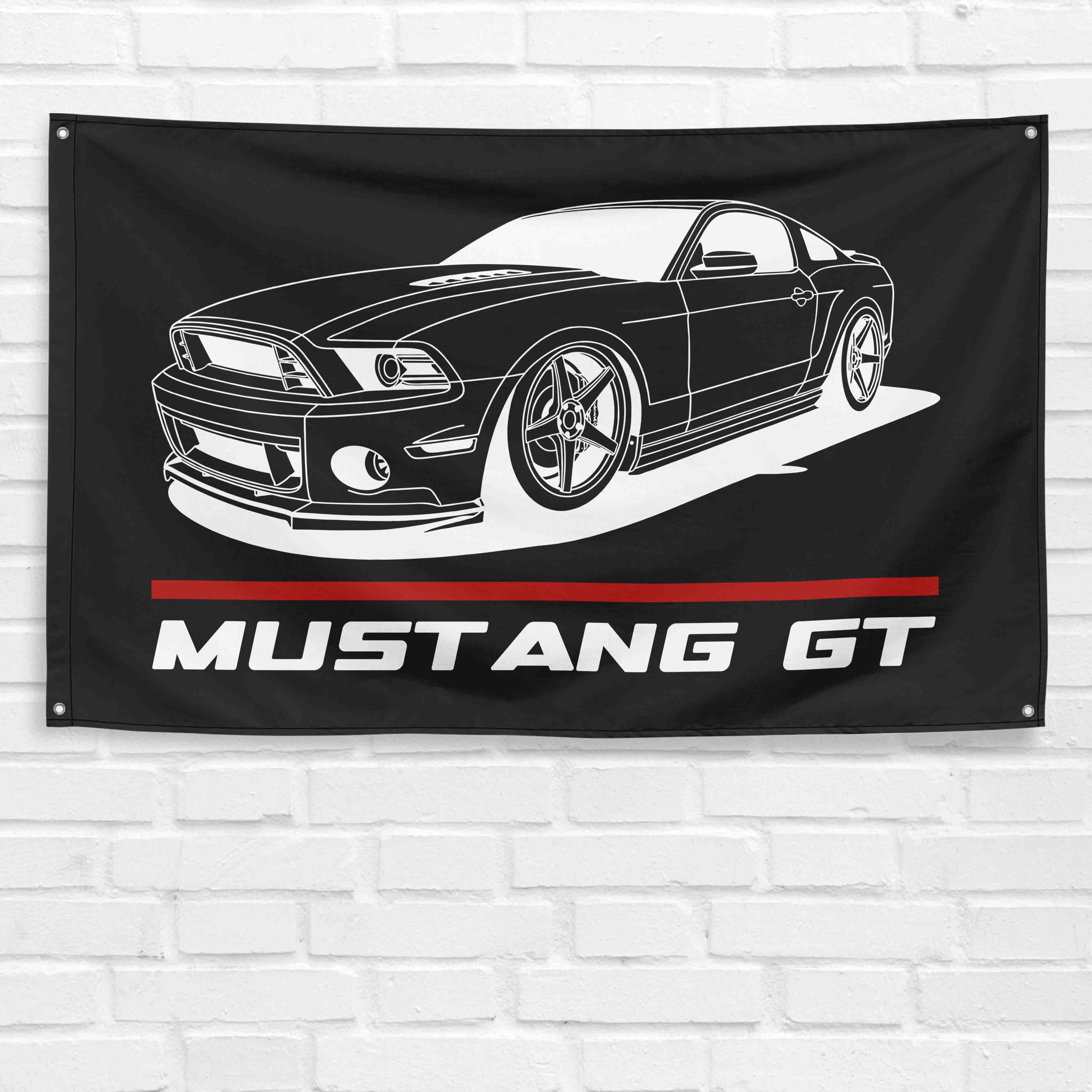 Mustang GT 2011 3x5 ft Flag Garage Wall Decor Birthday Gift Banner