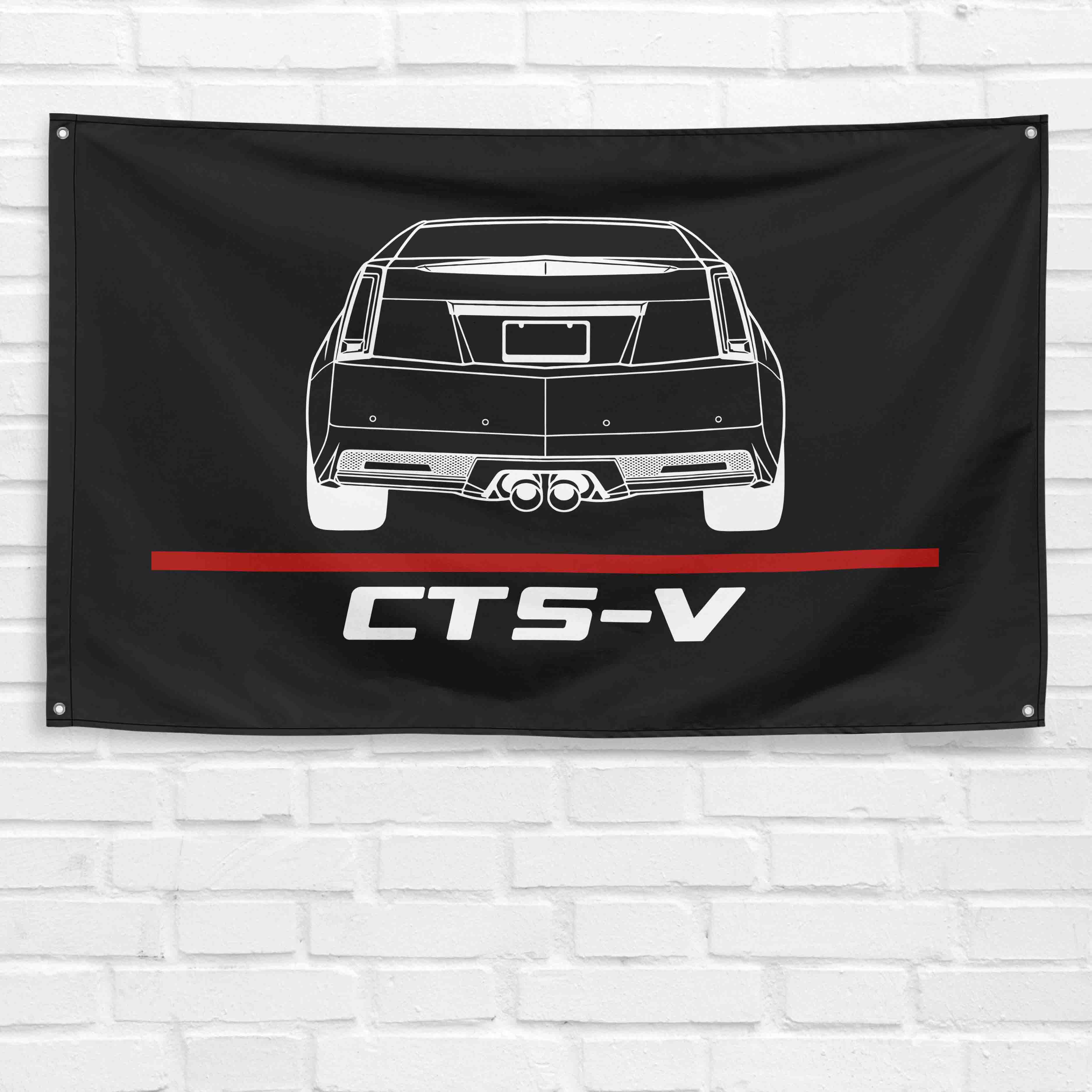 CTS-V Coupe 2014 3x5 ft Flag Garage Wall Decor Birthday Gift Banner