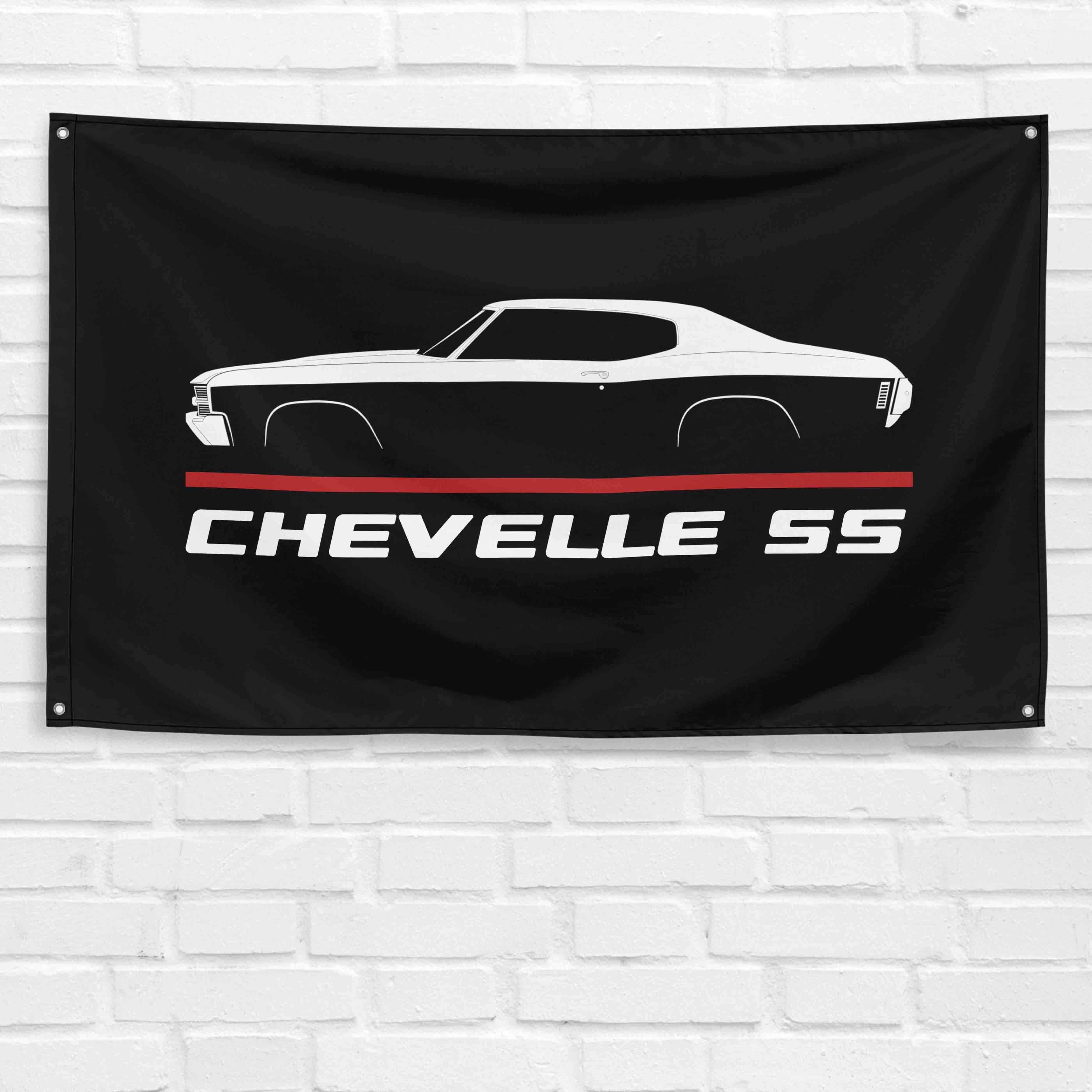 Chevelle SS 1970 3x5 ft Flag Garage Wall Decor Birthday Gift Banner