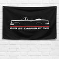 280 SE Cabriolet W111 1967-1971 3x5 ft Flag Garage Wall Decor Banner
