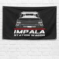 Impala Station Wagon 1962 3x5 ft Flag Garage Wall Decor Birthday Gift Banner