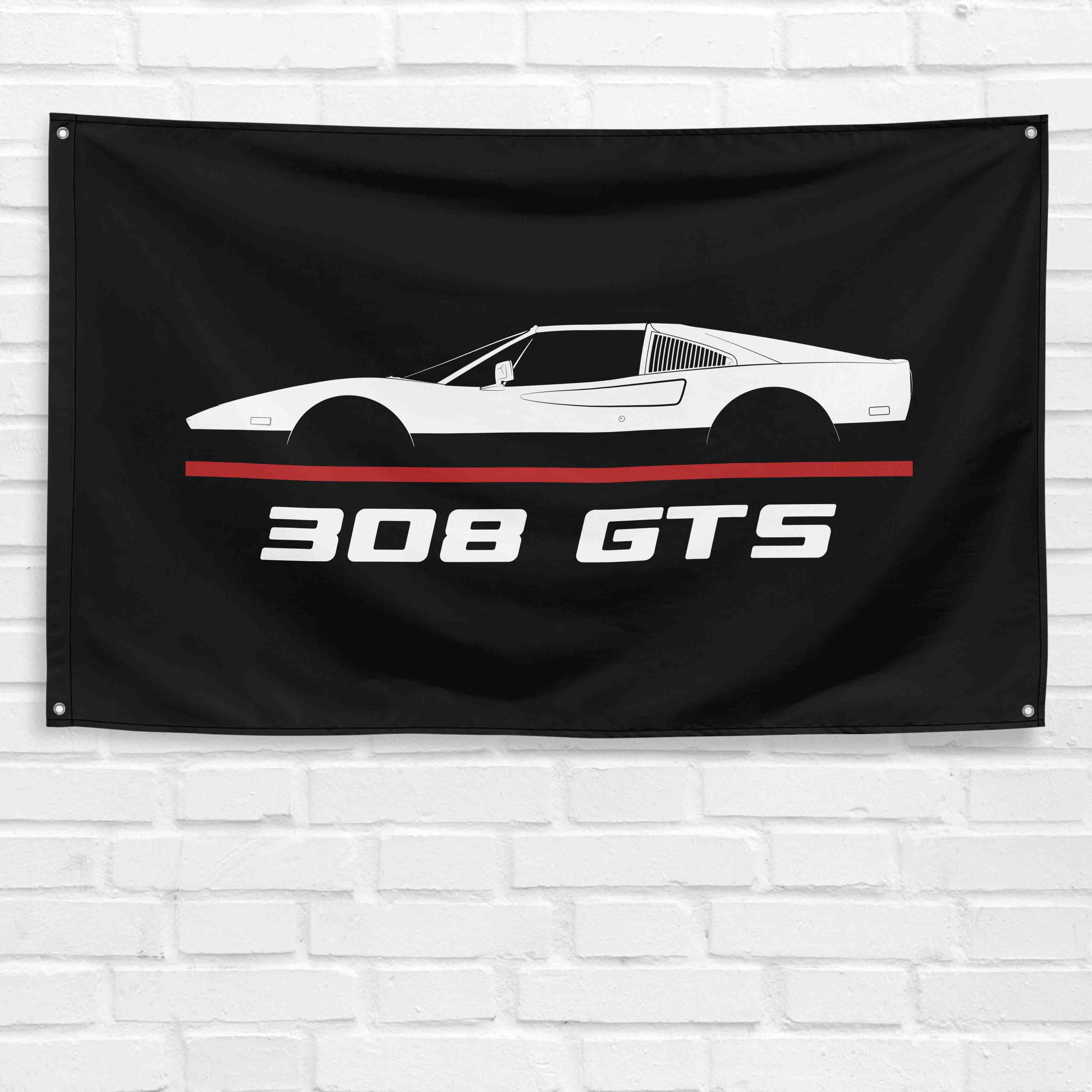 308 GTS 1975-1985 3x5 ft Flag Garage Wall Decor Birthday Gift Banner