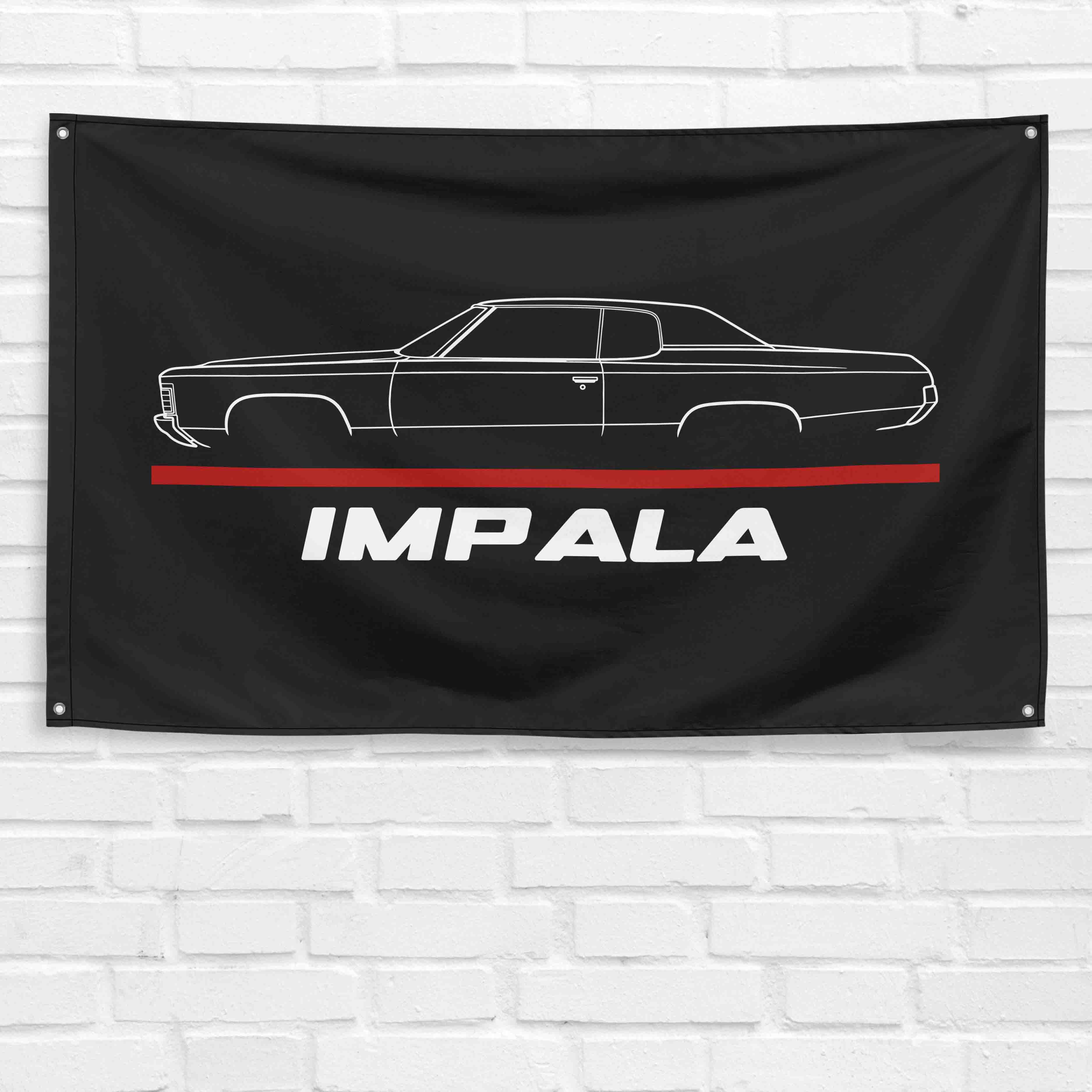 Impala 1971 3x5 ft Flag Garage Wall Decor Birthday Gift Banner