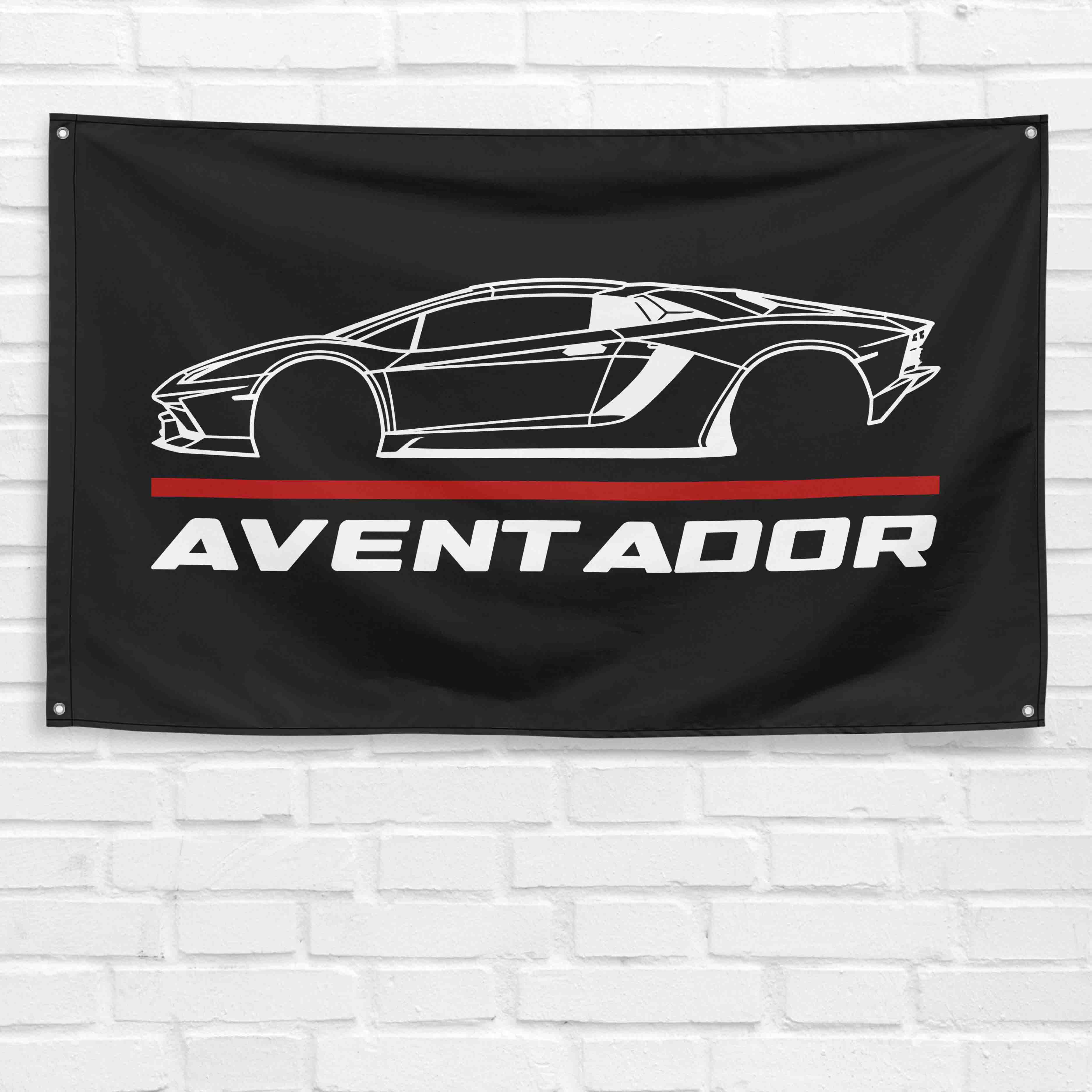 Aventador 3x5 ft Flag Garage Wall Decor Birthday Gift Banner