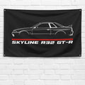 Skyline R32 GT-R 3x5 ft Flag Garage Wall Decor Birthday Gift Banner