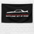 Skyline GT-R R32 1989-1994 3x5 ft Flag Garage Wall Decor Birthday Gift Banner