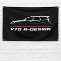 V70 R-Design 2007-2016 3x5 ft Flag Garage Wall Decor Birthday Gift Banner
