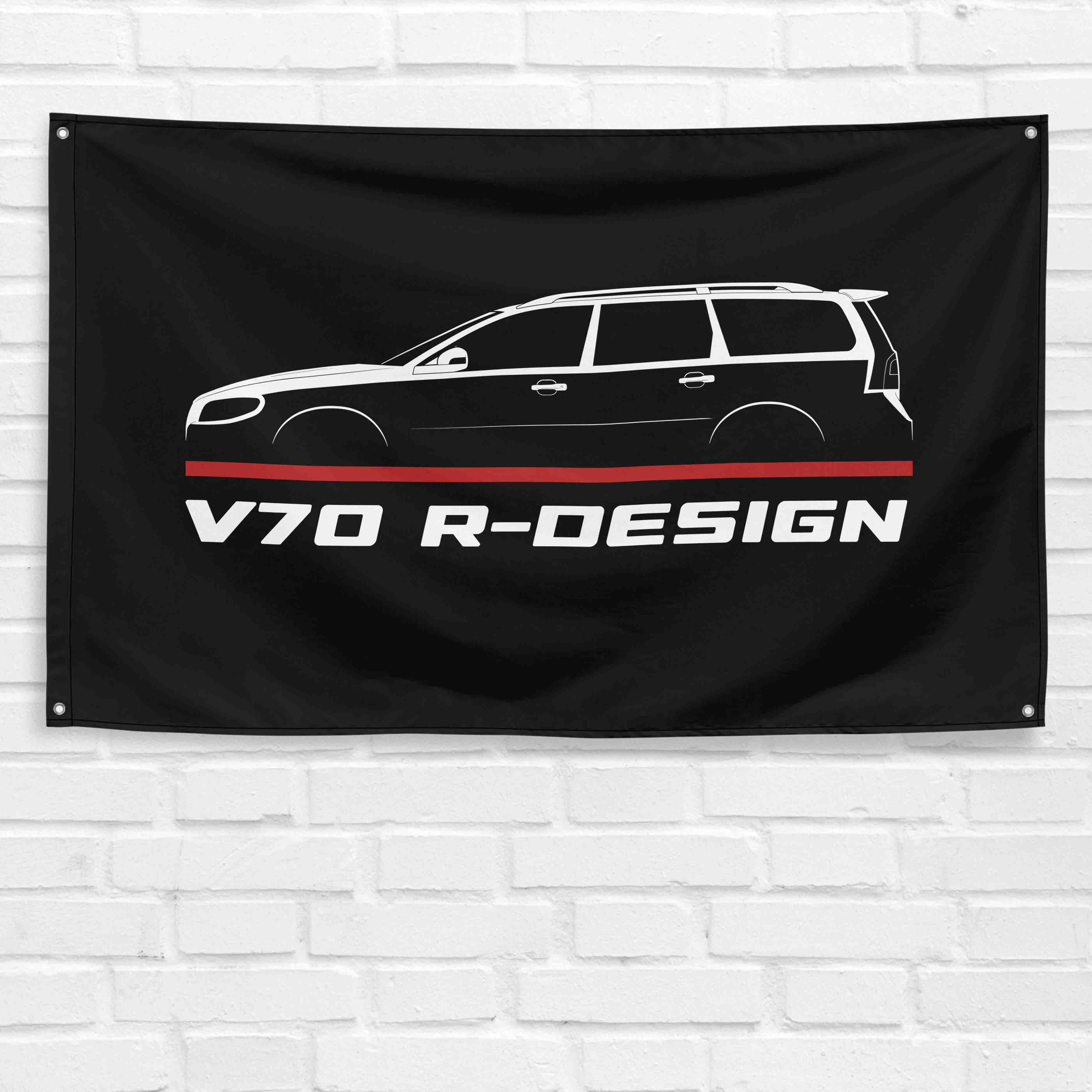 V70 R-Design 2007-2016 3x5 ft Flag Garage Wall Decor Birthday Gift Banner