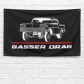 Gasser Drag Classic 1958 3x5 ft Flag Garage Wall Decor Birthday Gift Banner