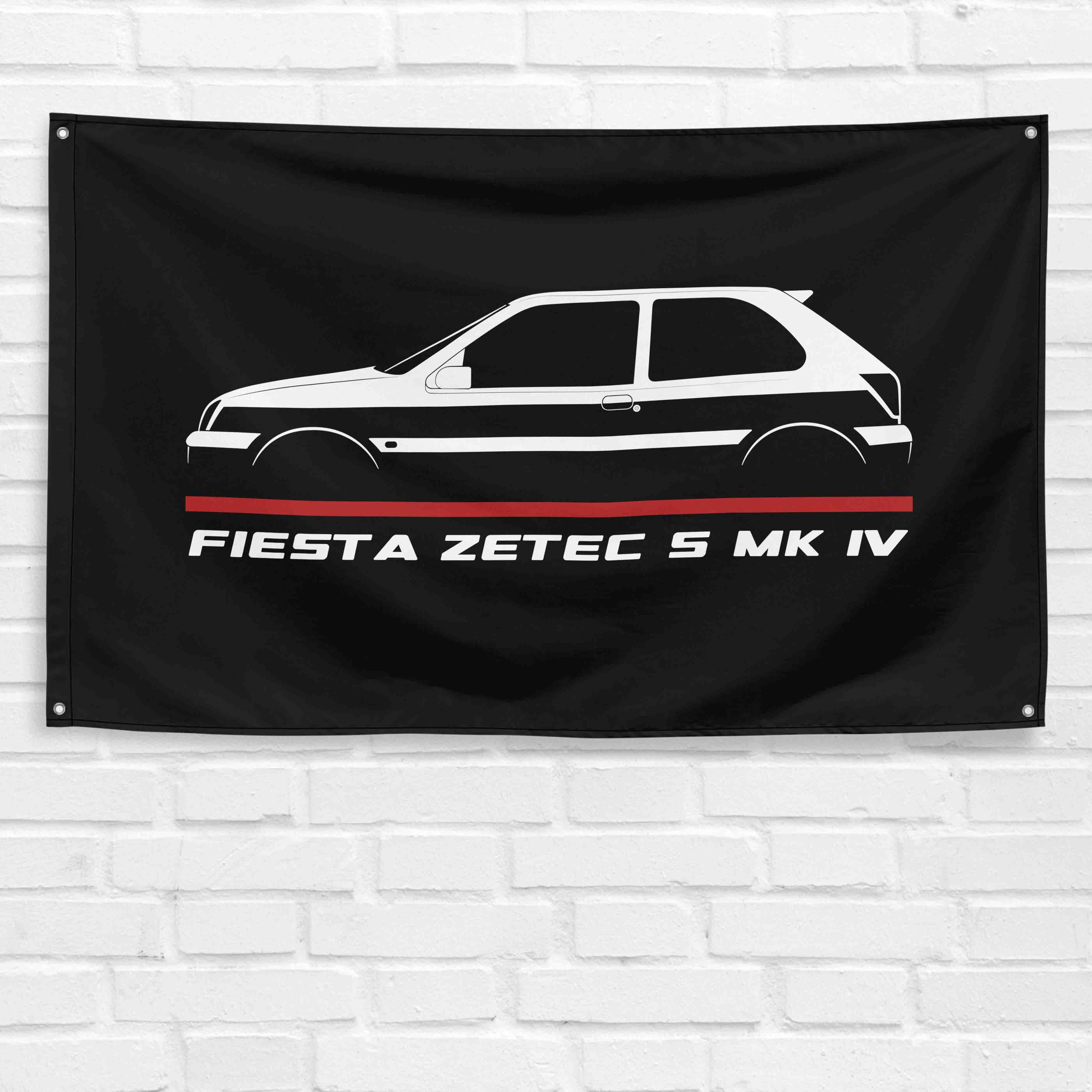Fiesta Zetec S Mk IV 1995-2002 3x5 ft Flag Garage Wall Decor Banner