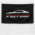 IS 350 F Sport 2021 3x5 ft Flag Garage Wall Decor Birthday Gift Banner