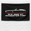 SLS AMG GT Roadster C197 2010-2014 3x5 ft Flag Garage Wall Decor Banner