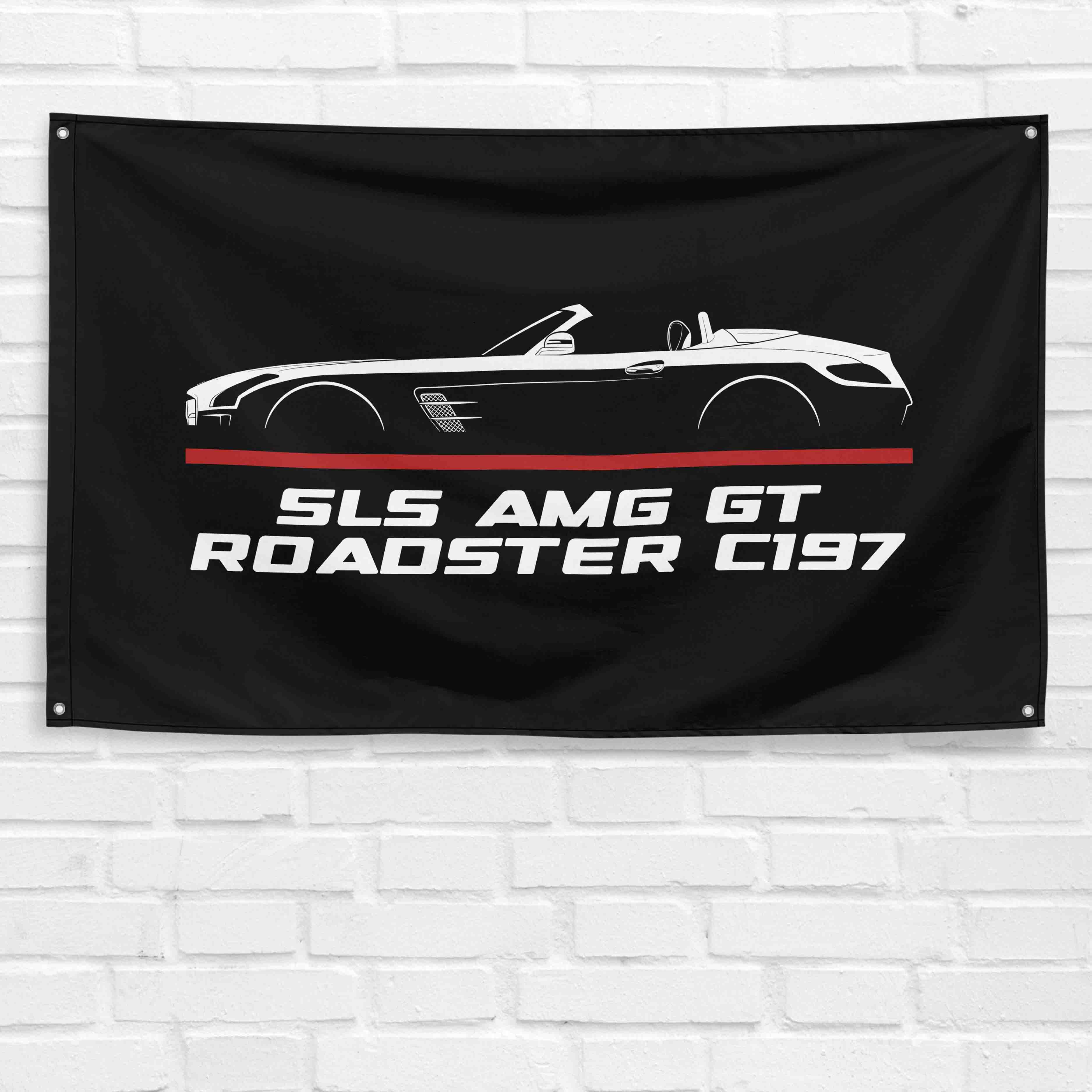 SLS AMG GT Roadster C197 2010-2014 3x5 ft Flag Garage Wall Decor Banner
