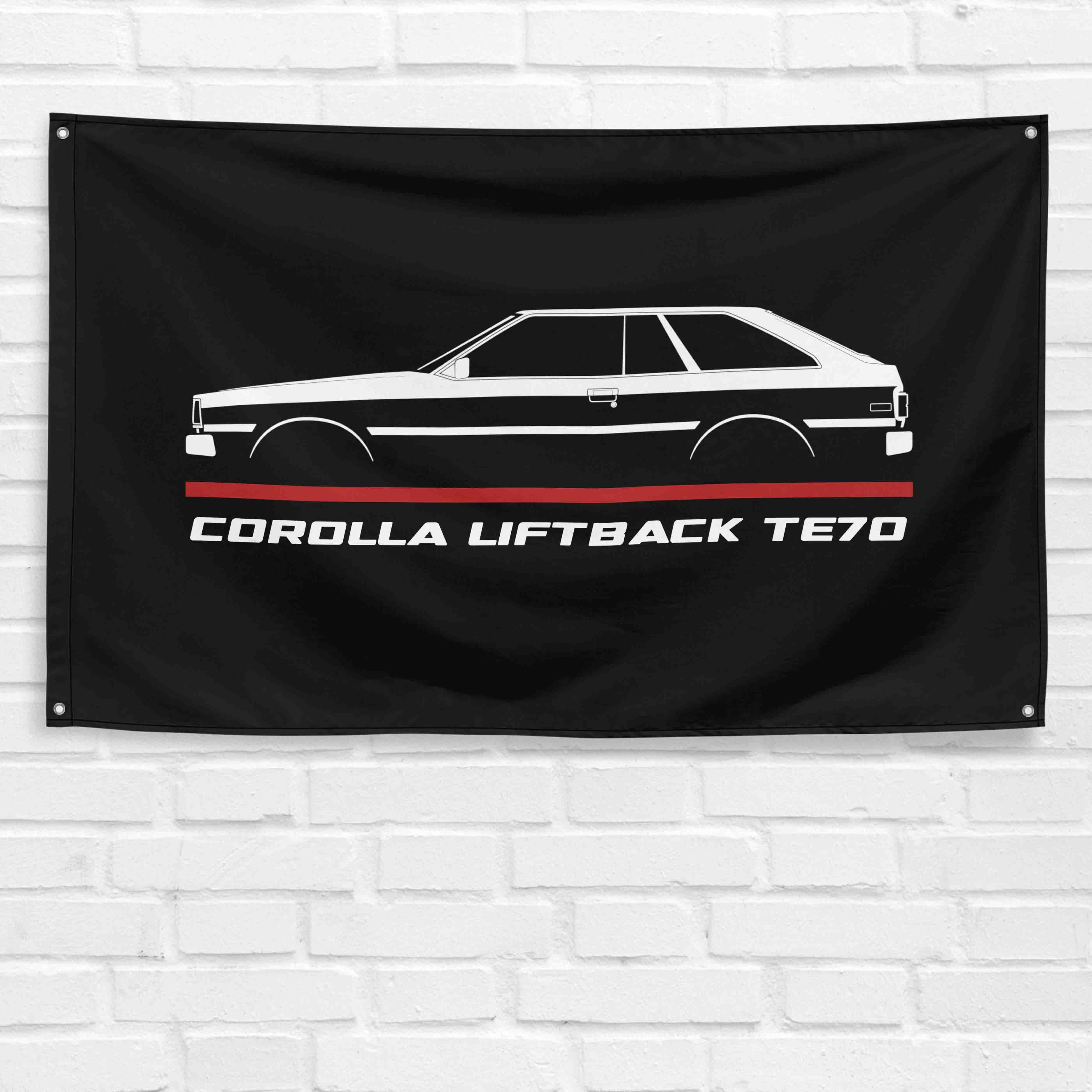 Corolla Liftback TE70 1979-1982 3x5 ft Flag Garage Wall Decor Banner