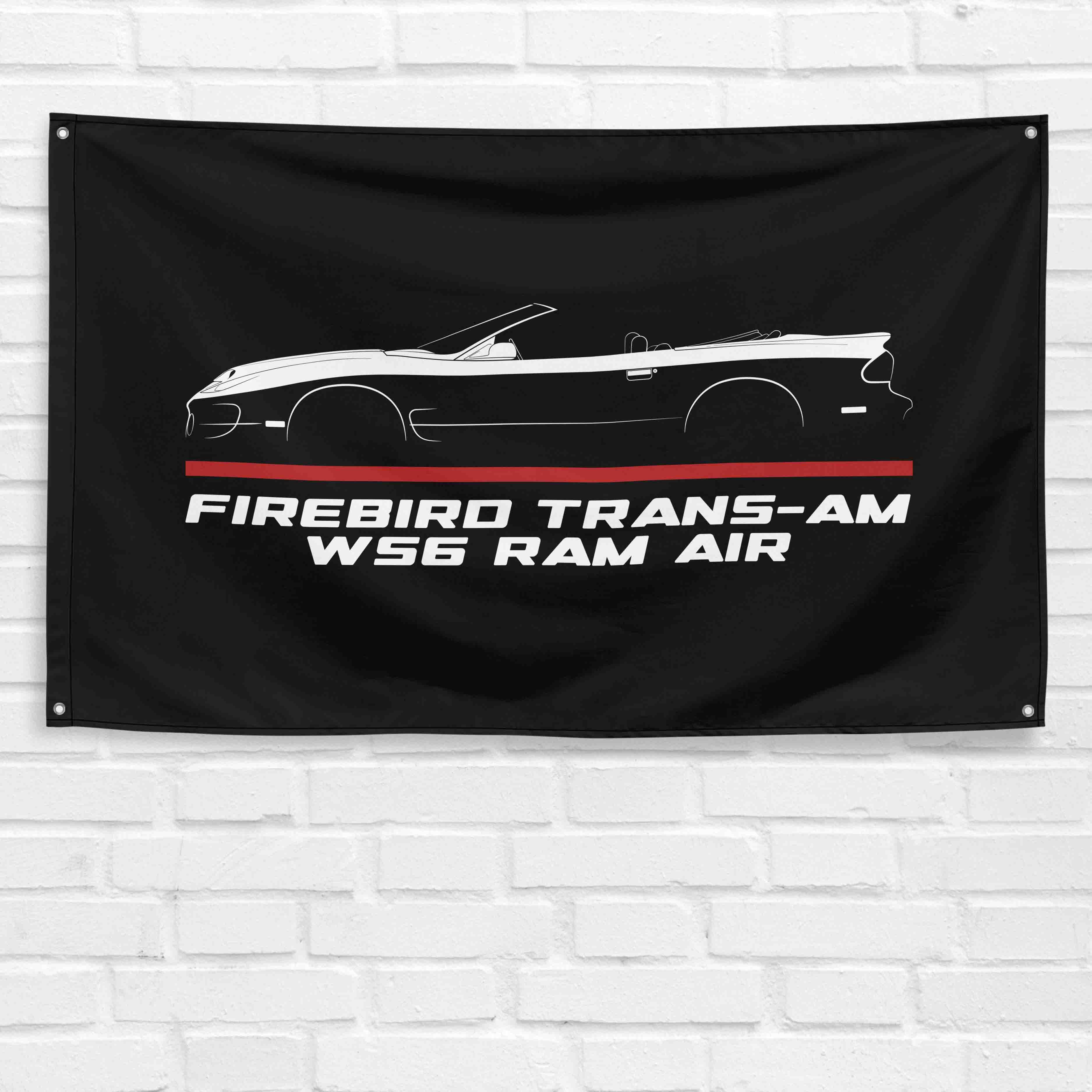 Firebird Trans-Am WS6 Ram Air 2002 3x5 ft Flag Garage Wall Decor Banner