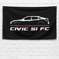 Civic Si FC 2015-2020 3x5 ft Flag Garage Wall Decor Birthday Gift Banner