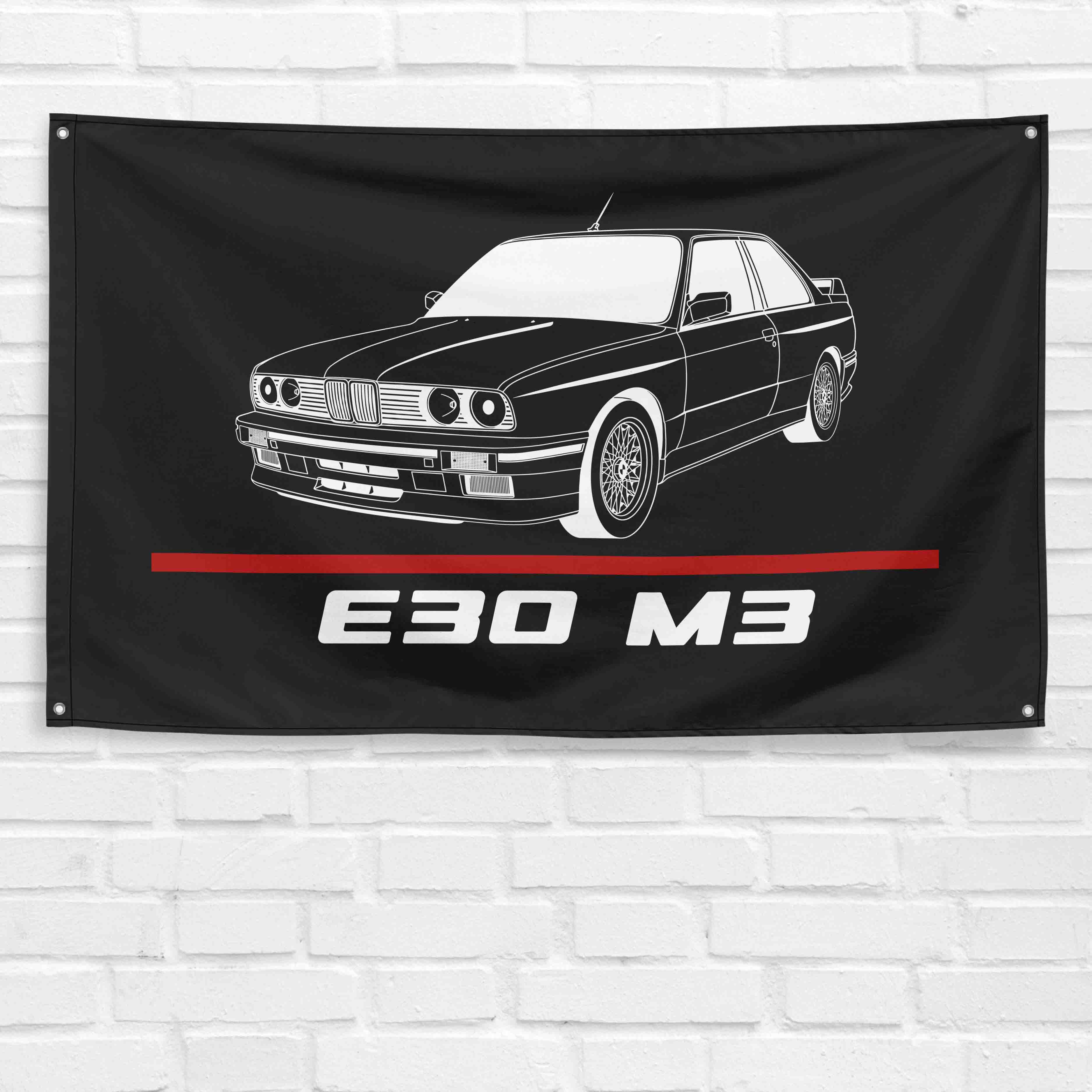 E30 M3 3x5 ft Flag Garage Wall Decor Birthday Gift Banner