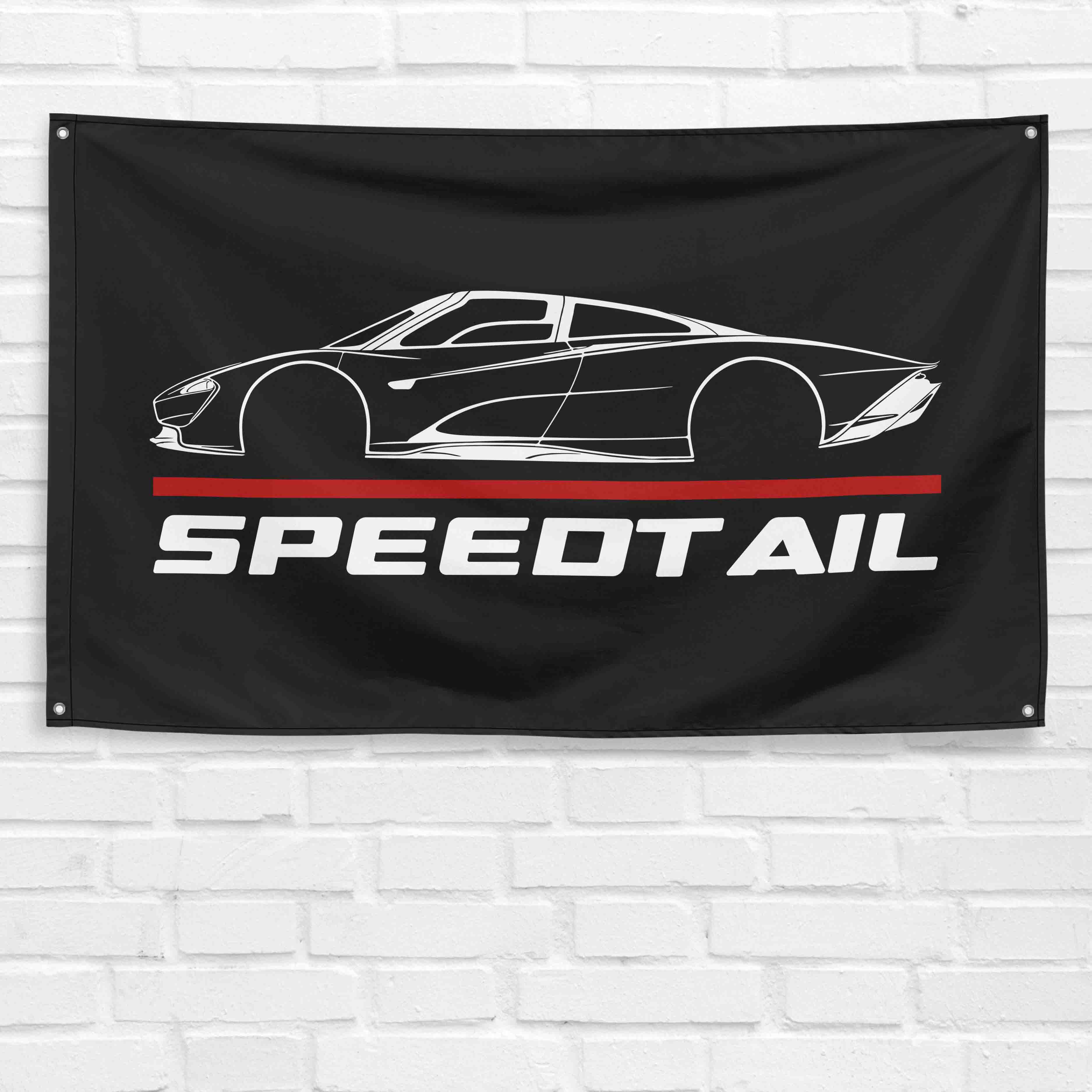 Speedtail 3x5 ft Flag Garage Wall Decor Birthday Gift Banner