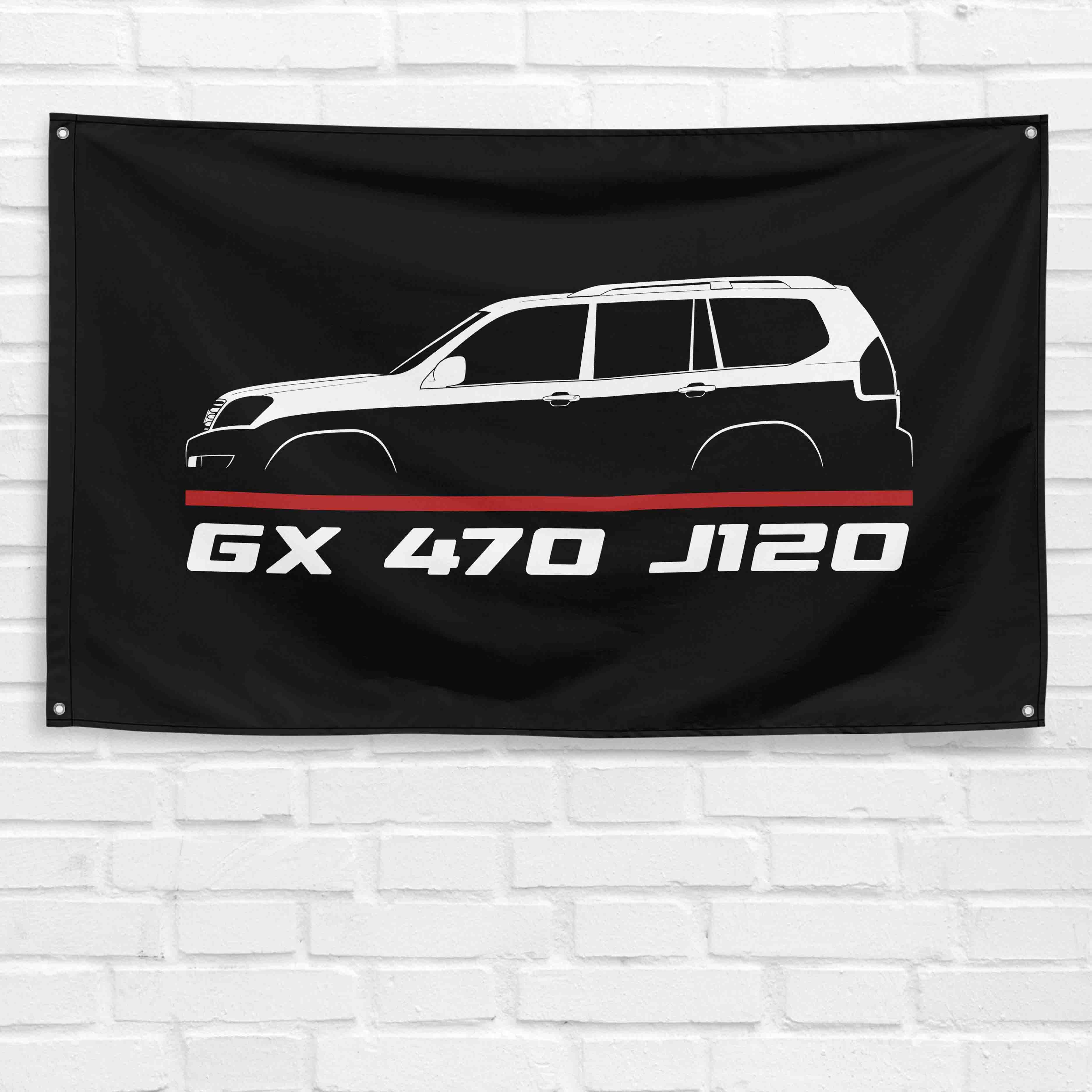 GX 470 J120 2002-2009 3x5 ft Flag Garage Wall Decor Birthday Gift Banner