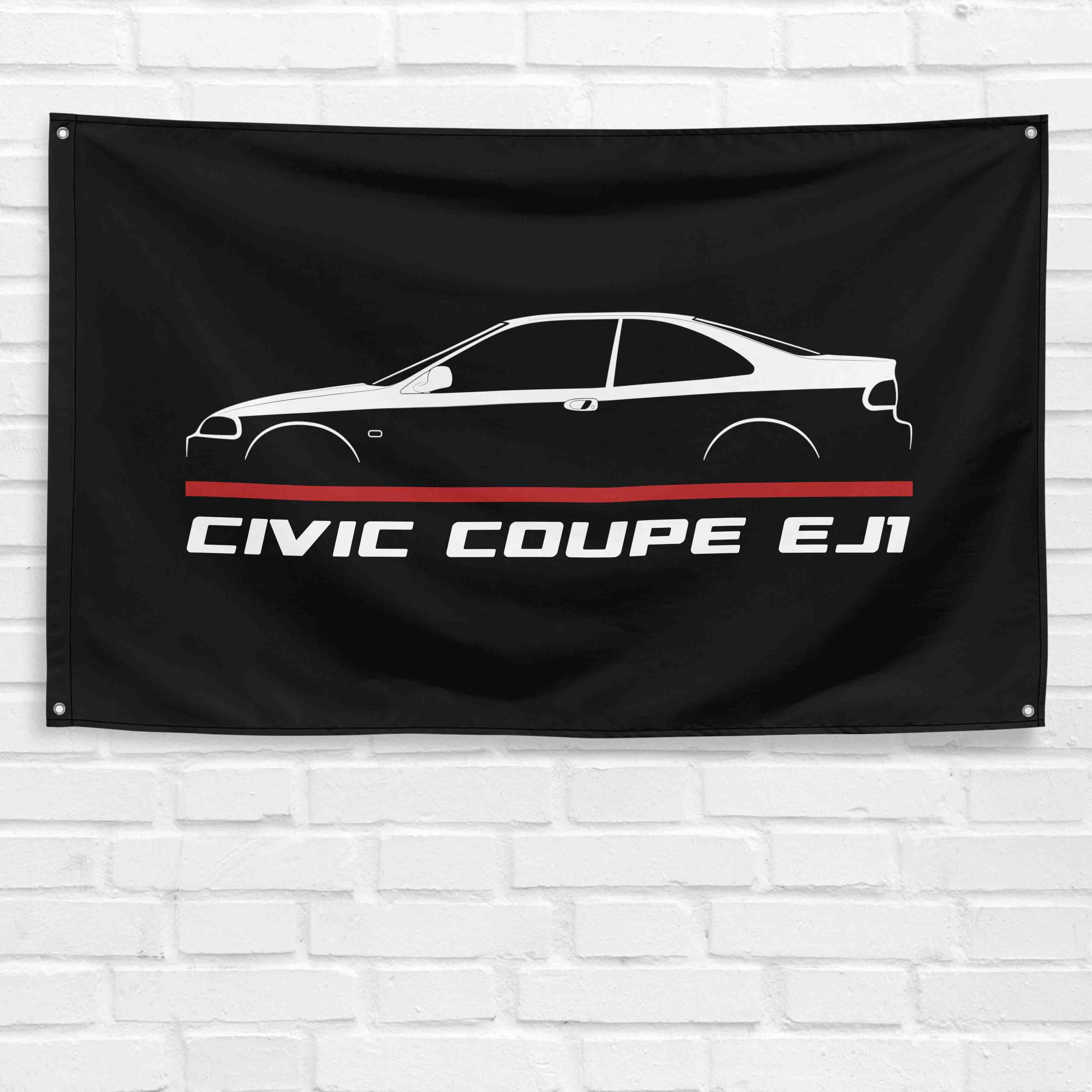 Civic Coupe EJ1 1991-1995 3x5 ft Flag Garage Wall Decor Birthday Gift Banner