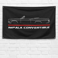 Impala Convertible 1966 3x5 ft Flag Garage Wall Decor Birthday Gift Banner