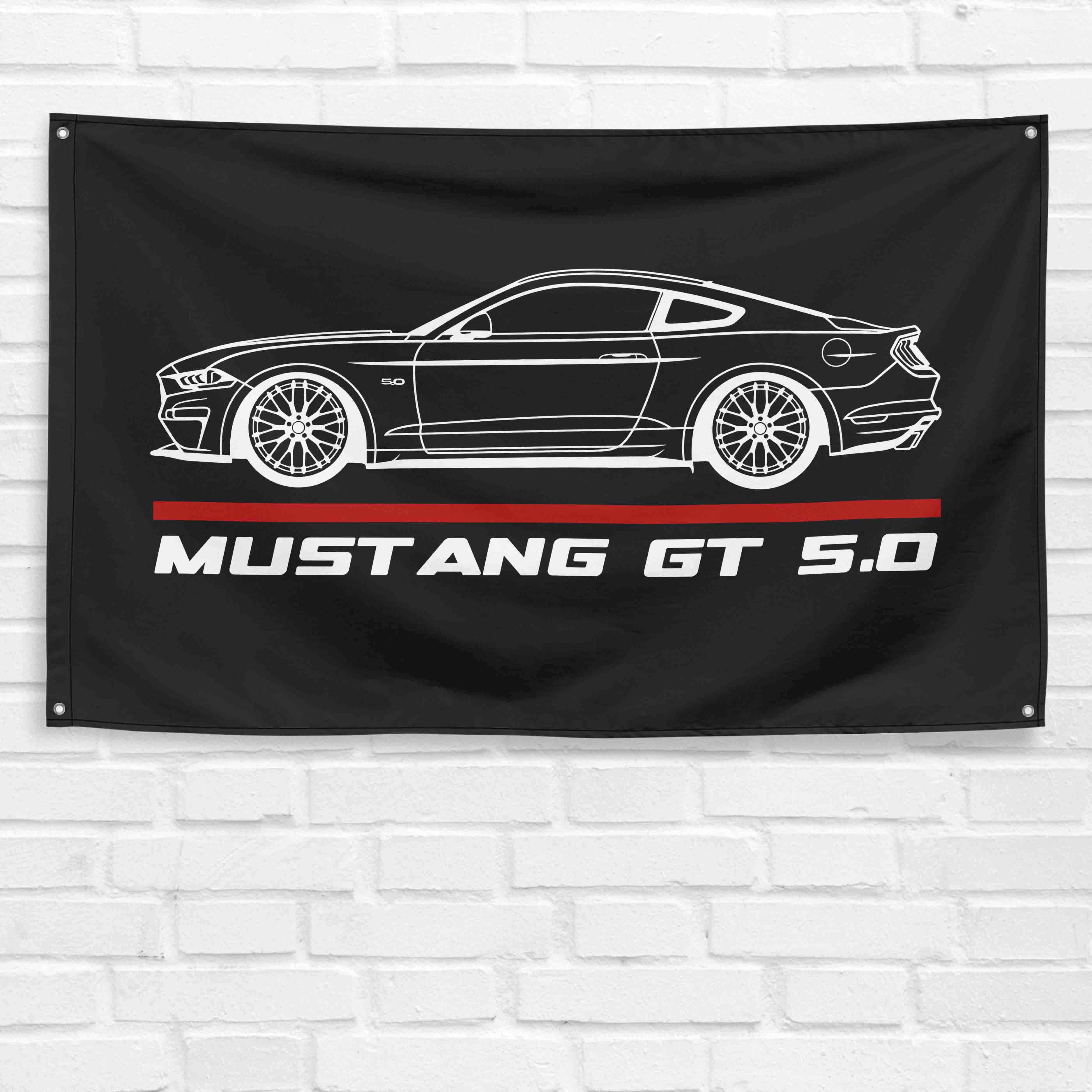 Mustang GT 2020 3x5 ft Flag Garage Wall Decor Birthday Gift Banner