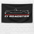 Corvette Roadster C1 1953 3x5 ft Flag Garage Wall Decor Birthday Gift Banner