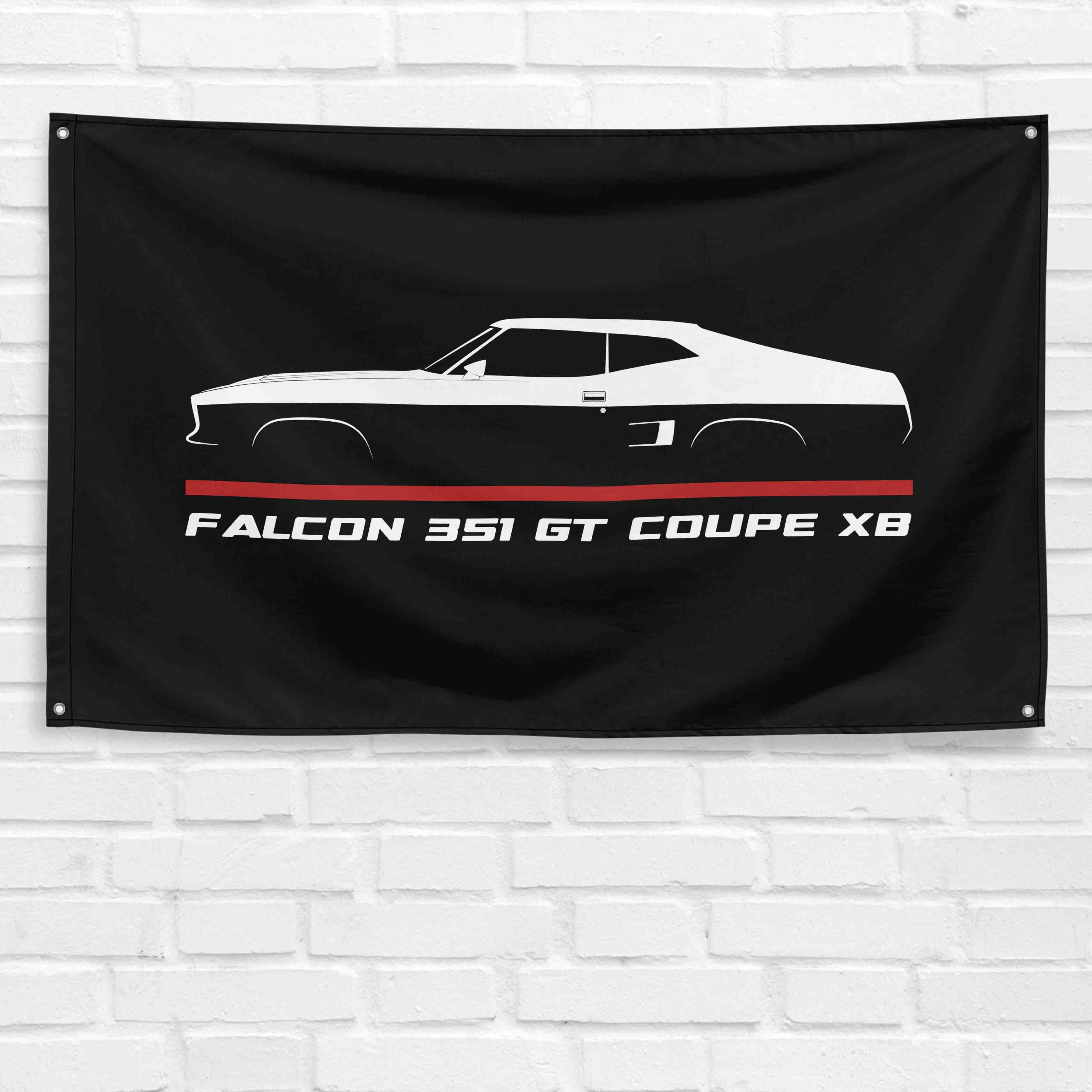 Falcon 351 GT Coupe XB 1973-1976 3x5 ft Flag Garage Wall Decor Banner