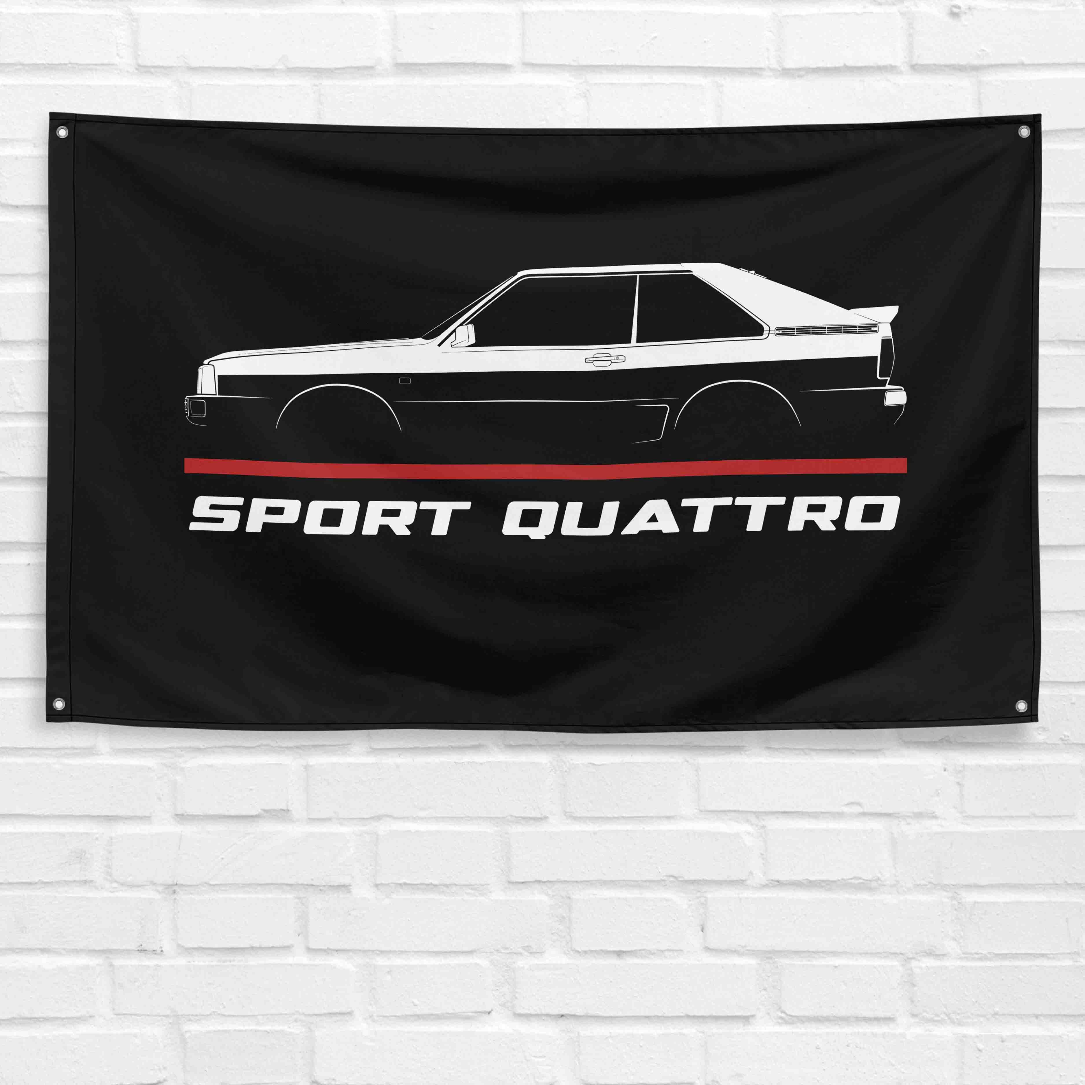 Sport Quattro 1984-1986 3x5 ft Flag Garage Wall Decor Birthday Gift Banner