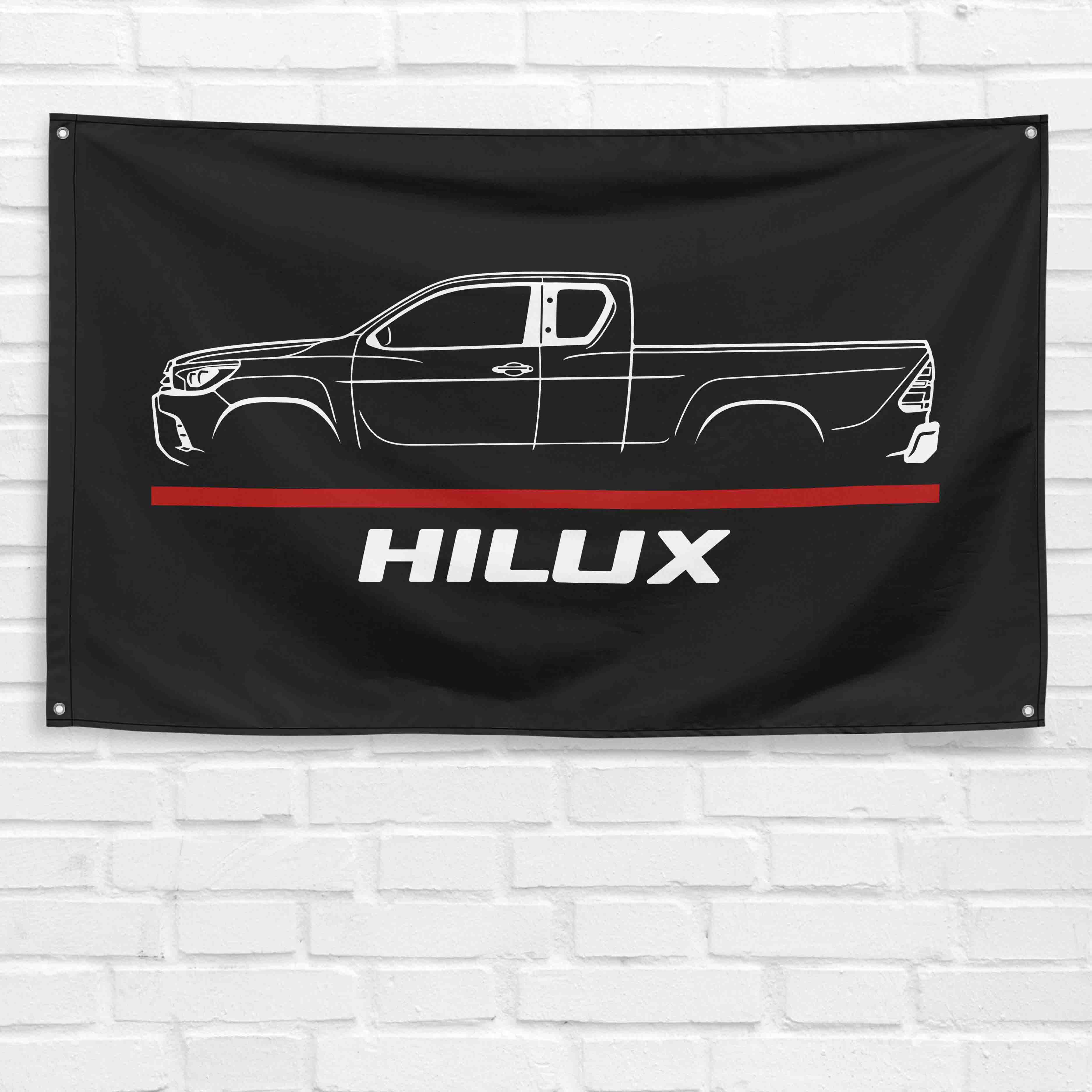 Hilux 2017 Truck 3x5 ft Flag Garage Wall Decor Birthday Gift Banner