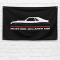 Mustang McLaren M81 1980 3x5 ft Flag Garage Wall Decor Birthday Gift Banner