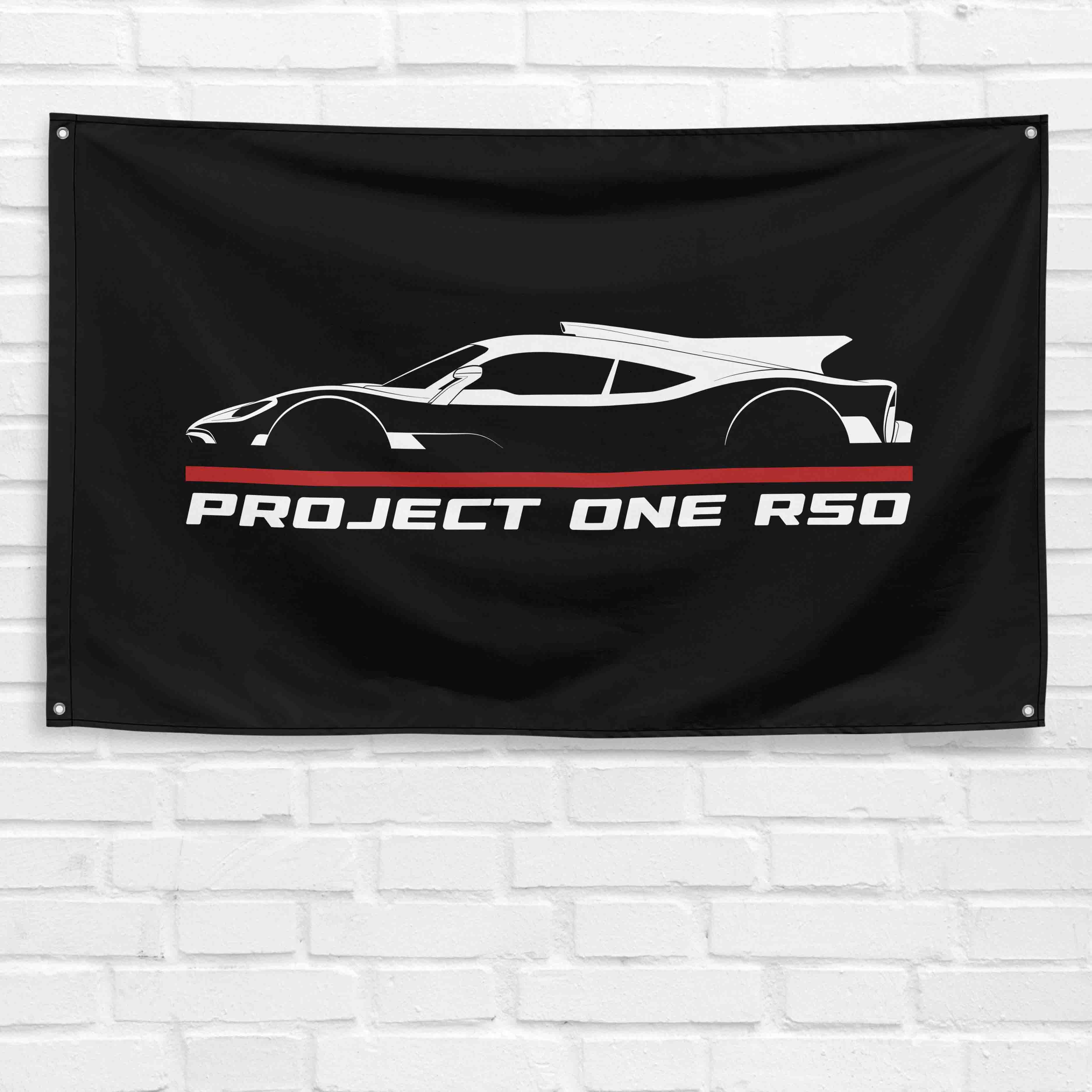 Project One R50 2022 3x5 ft Flag Garage Wall Decor Birthday Gift Banner