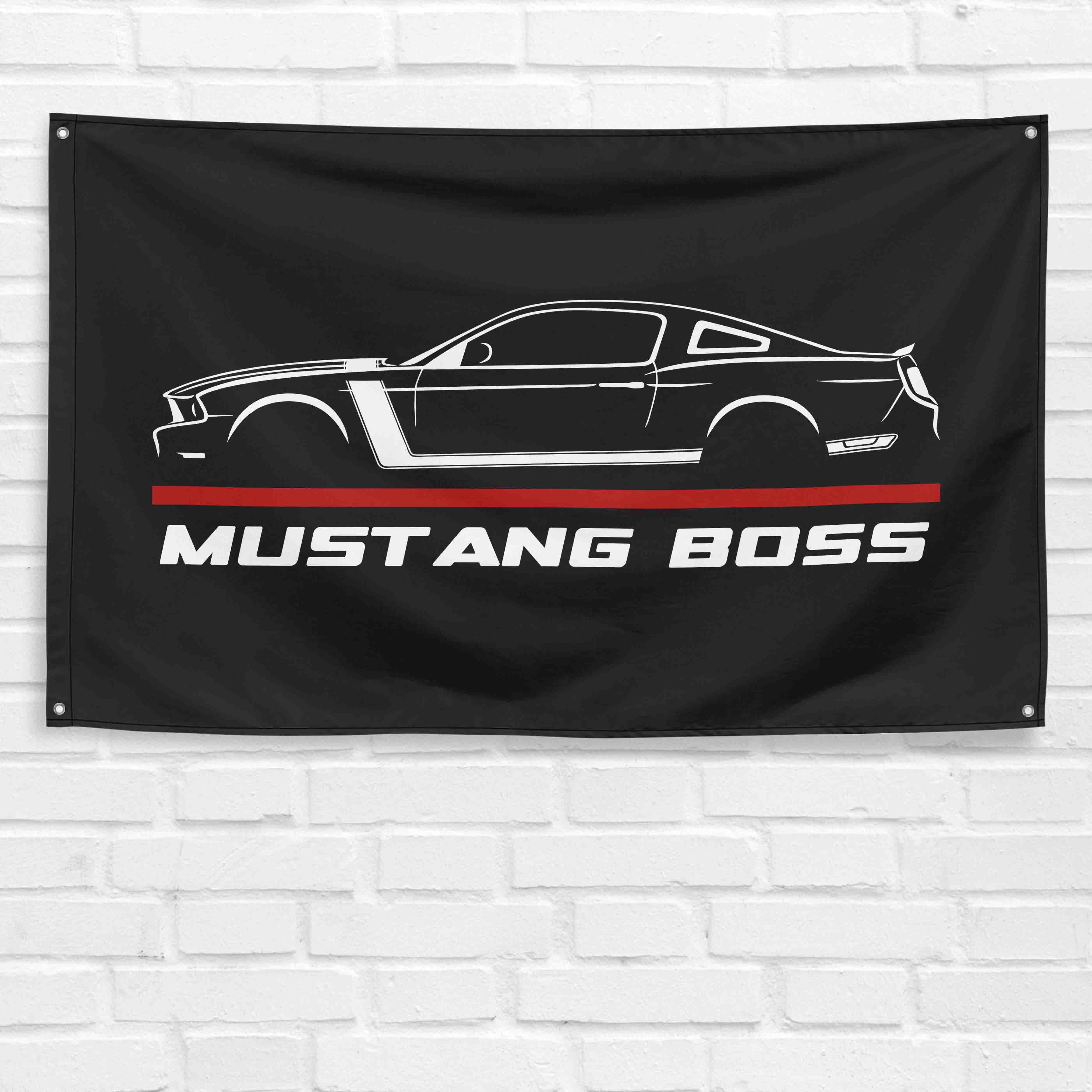 Mustang Boss 302 2013 3x5 ft Flag Garage Wall Decor Birthday Gift Banner