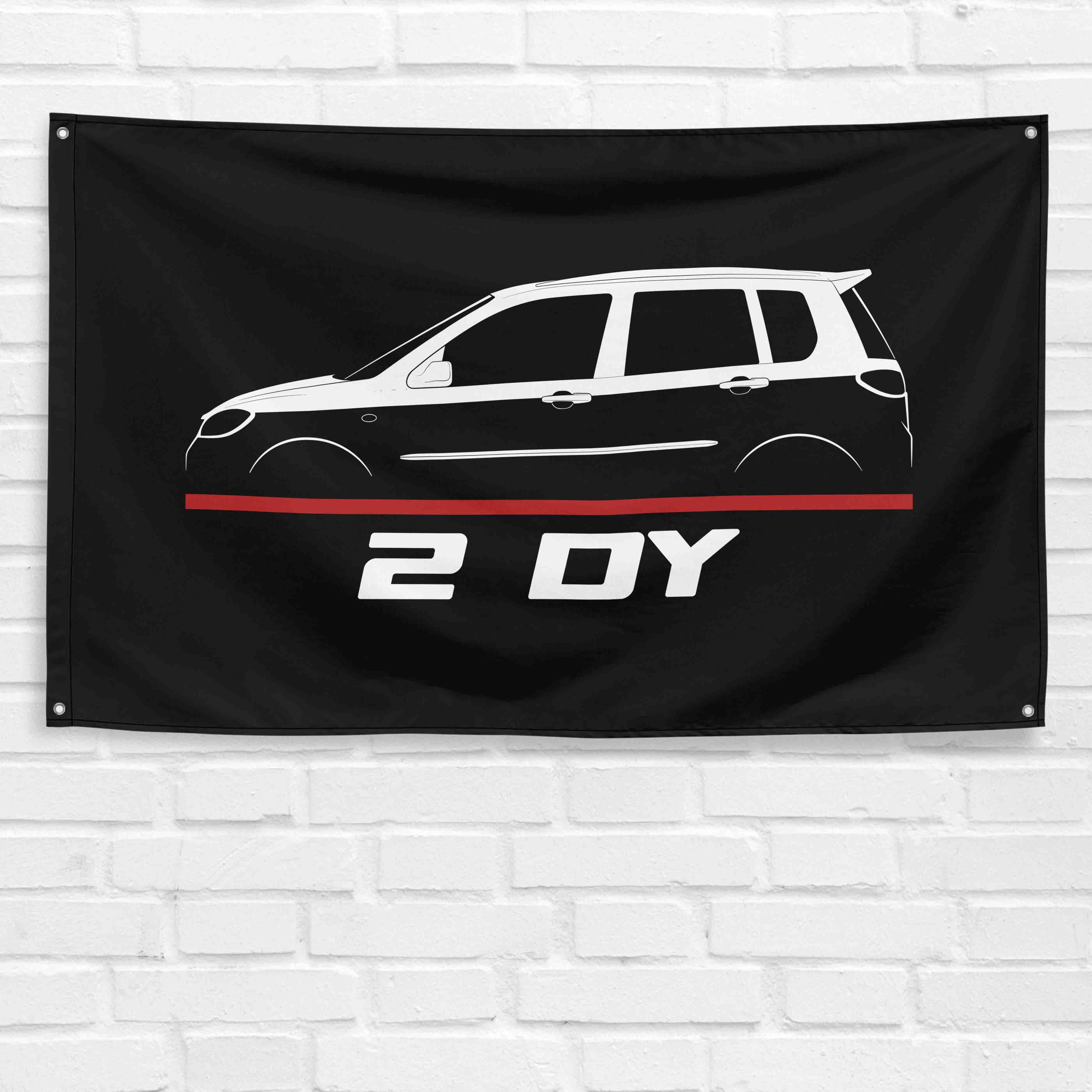 2 DY 2003-2007 3x5 ft Flag Garage Wall Decor Birthday Gift Banner