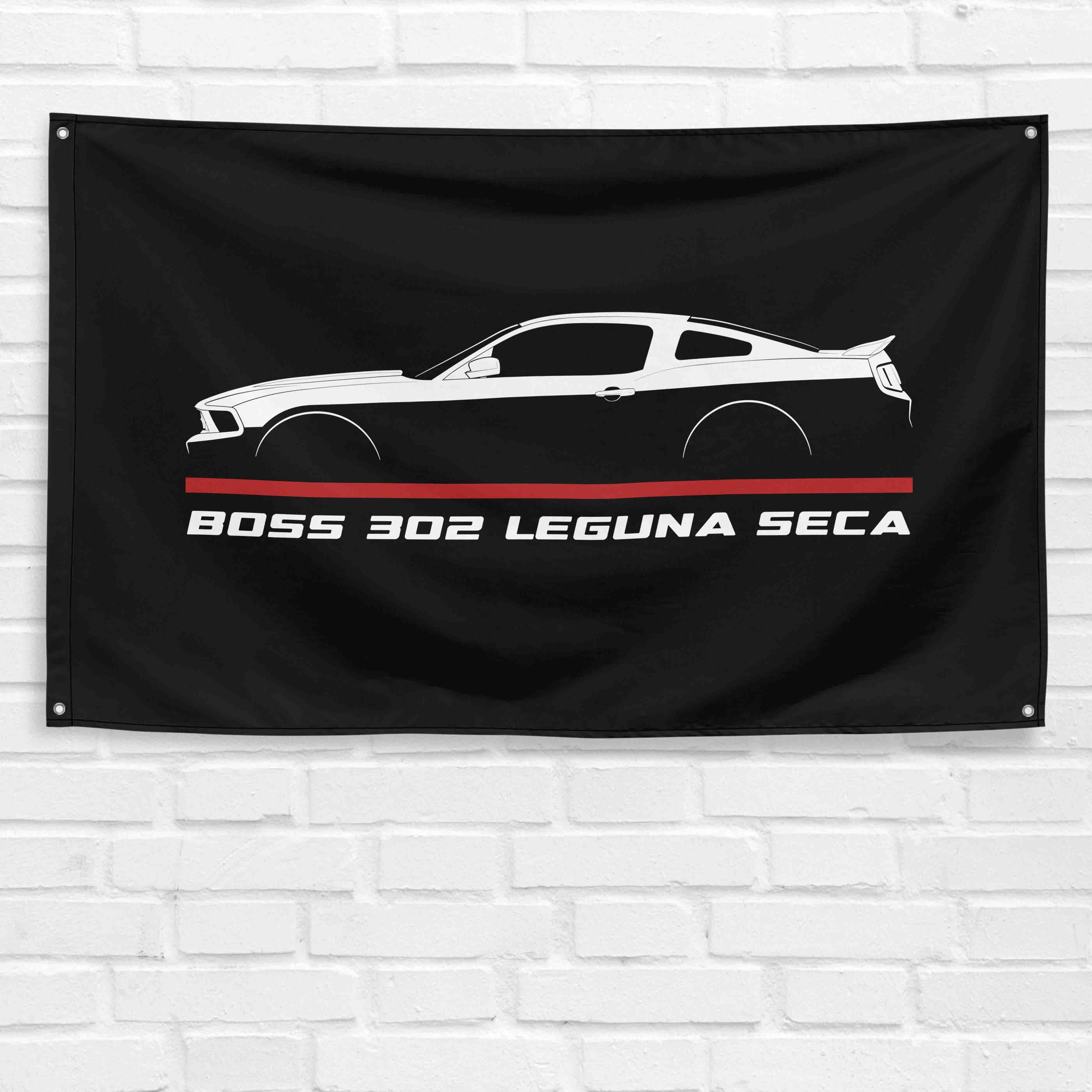 Mustang Boss 302 Leguna Seca 2011-2012 3x5 ft Flag Garage Wall Decor Banner