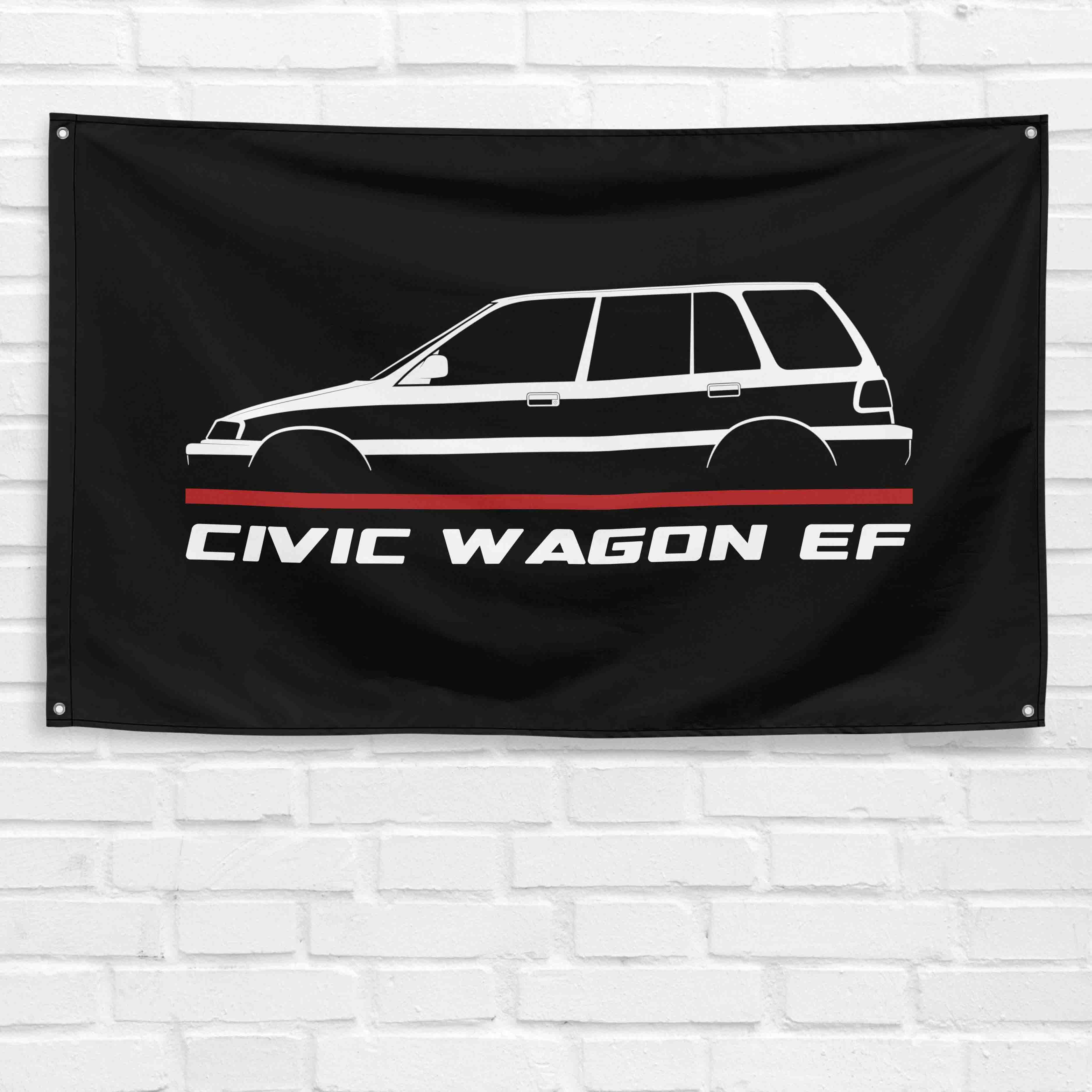 Civic Wagon EF 1988-1991 3x5 ft Flag Garage Wall Decor Birthday Gift Banner