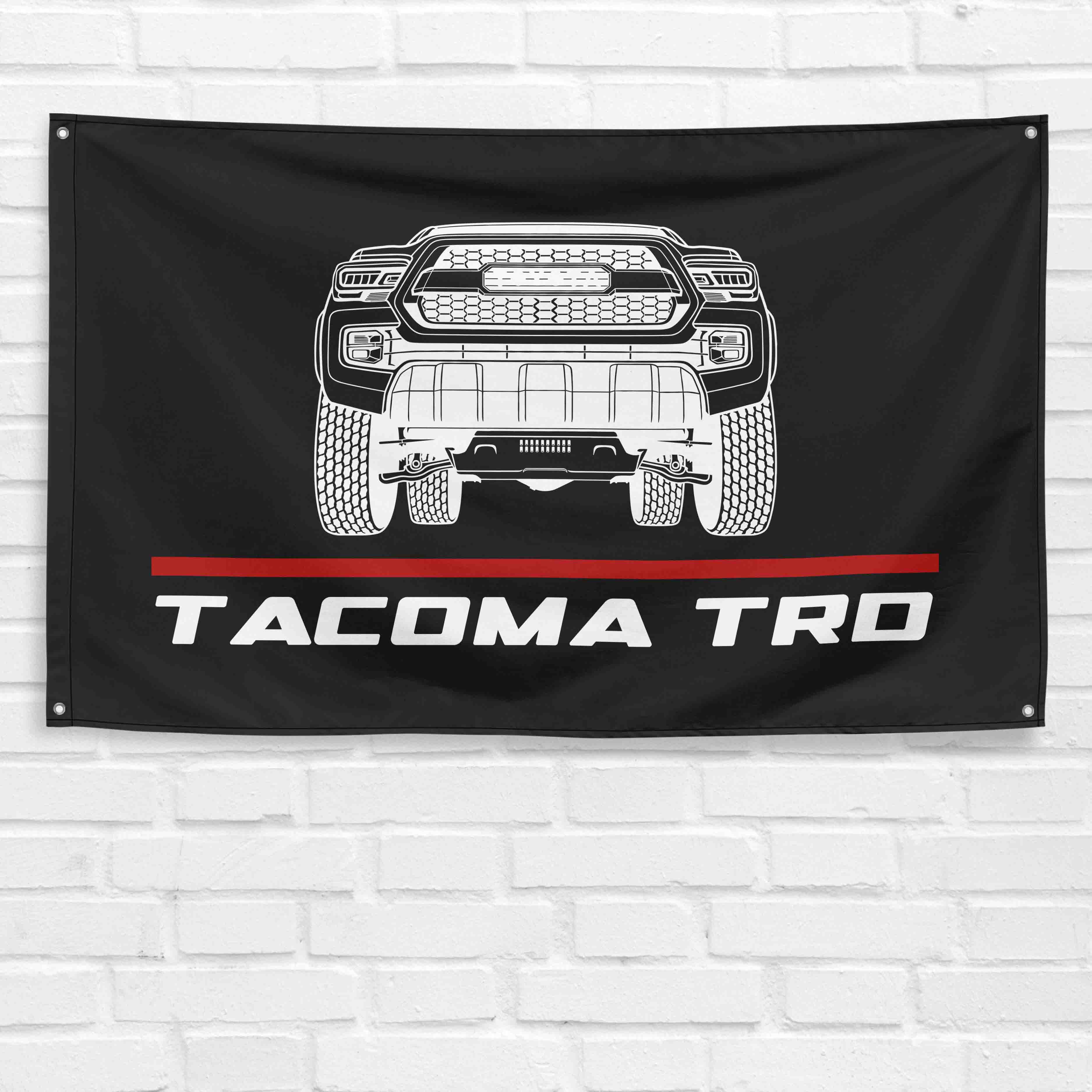 Tacoma TRD 2021 Truck 3x5 ft Flag Garage Wall Decor Birthday Gift Banner