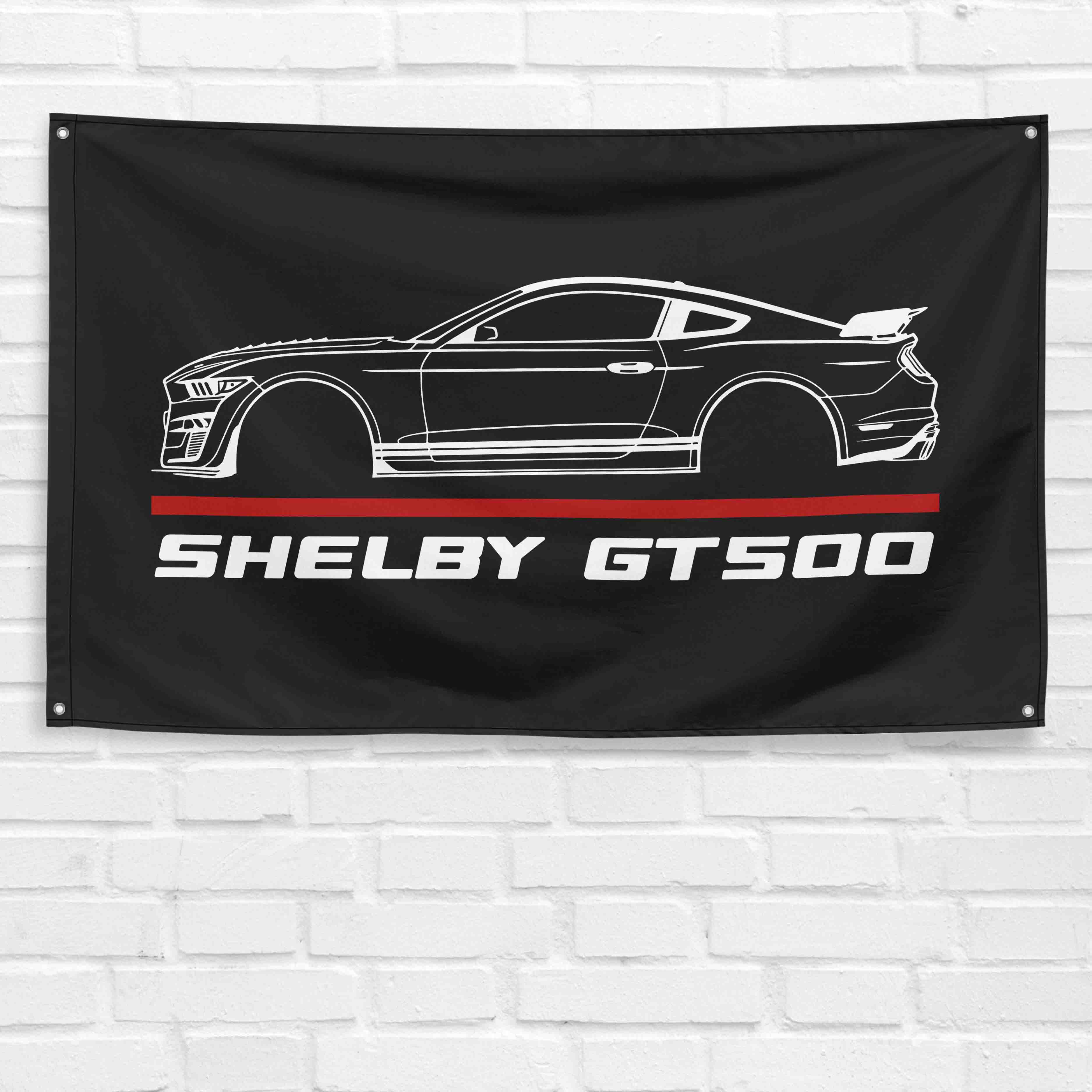 Mustang Shelby GT500 2020 3x5 ft Flag Garage Wall Decor Birthday Gift Banner